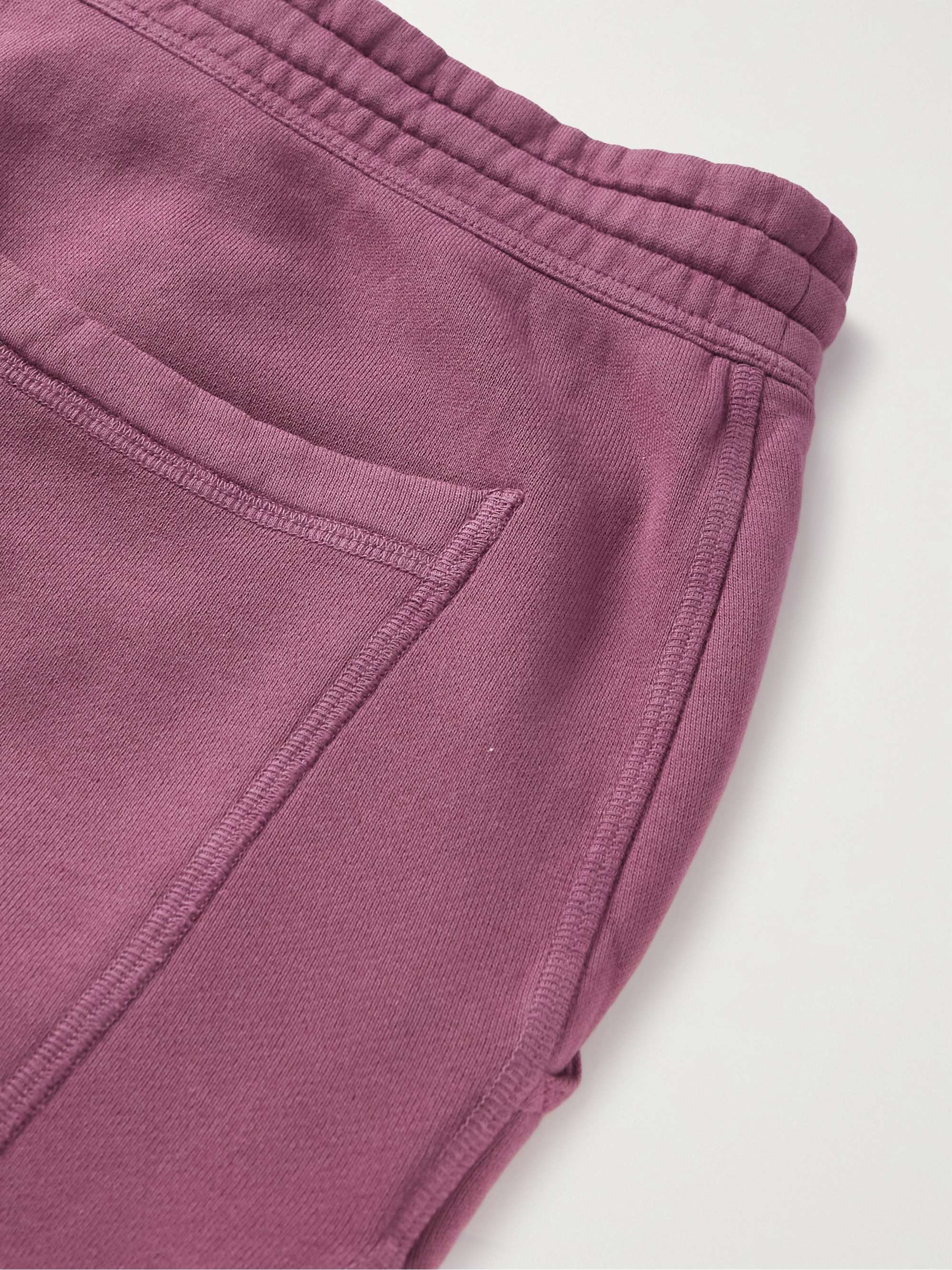 TOM FORD Tapered Garment-Dyed Cotton-Jersey Sweatpants