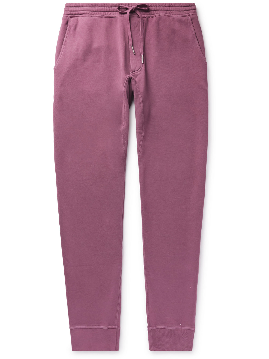 Tapered Garment-Dyed Cotton-Jersey Sweatpants