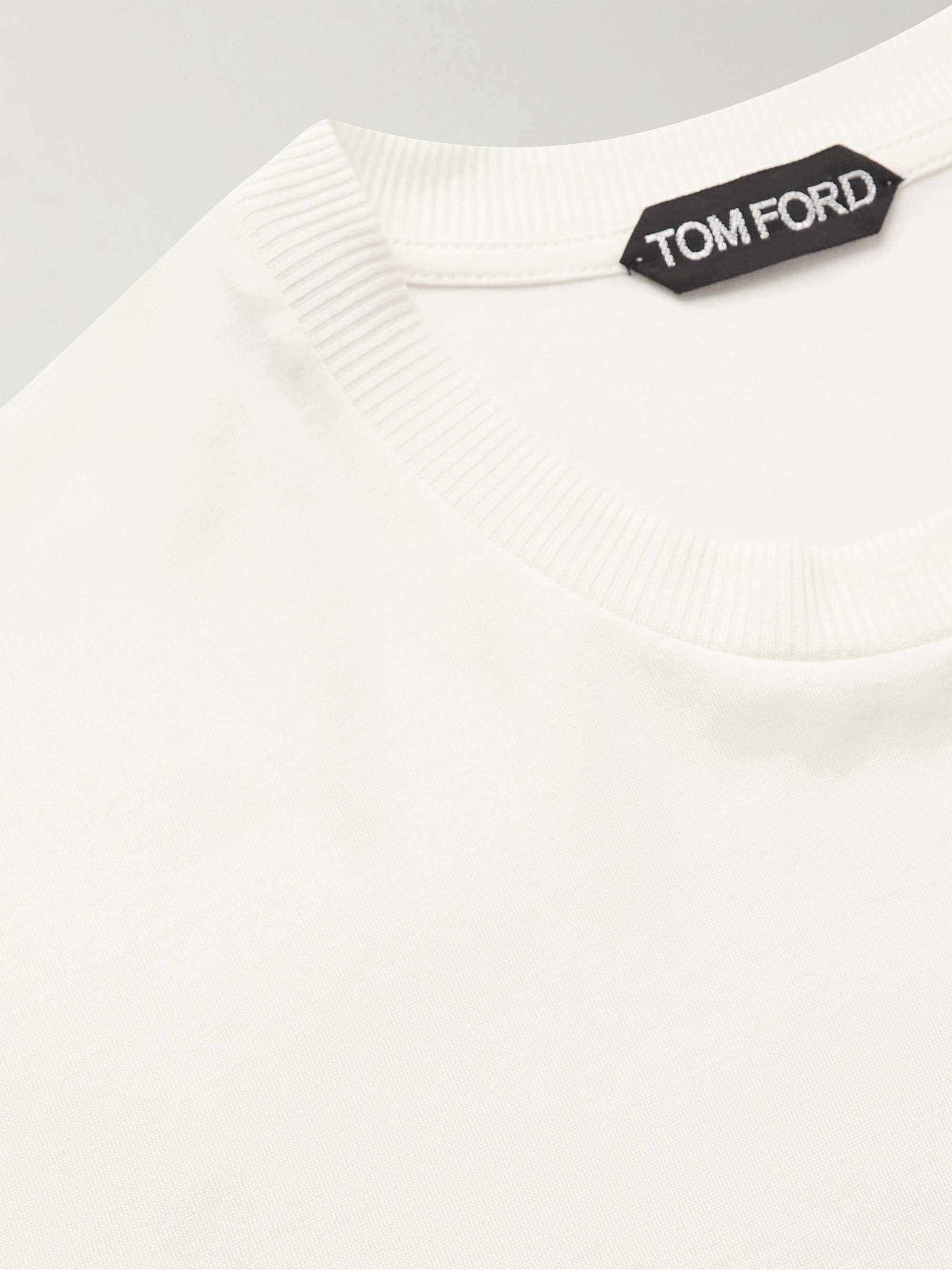 TOM FORD Silk and Cotton-Blend Jersey T-Shirt