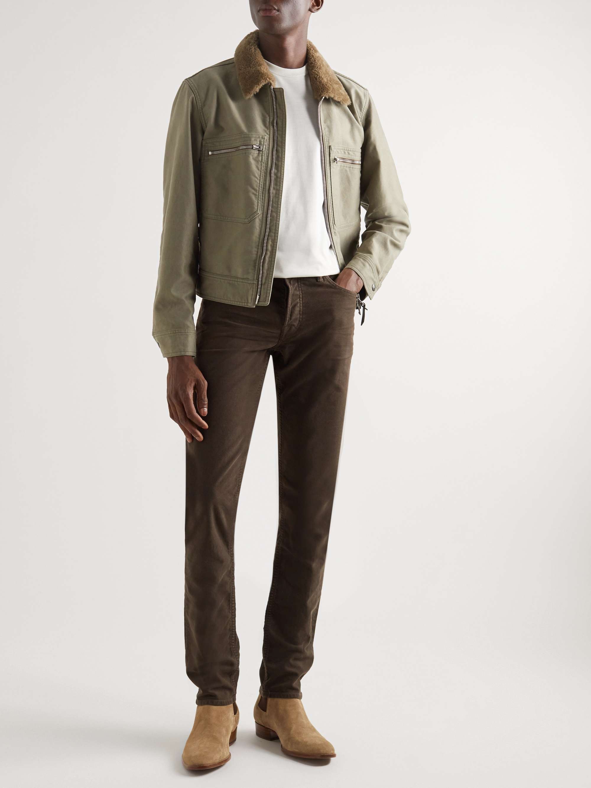 TOM FORD Silk and Cotton-Blend Jersey T-Shirt