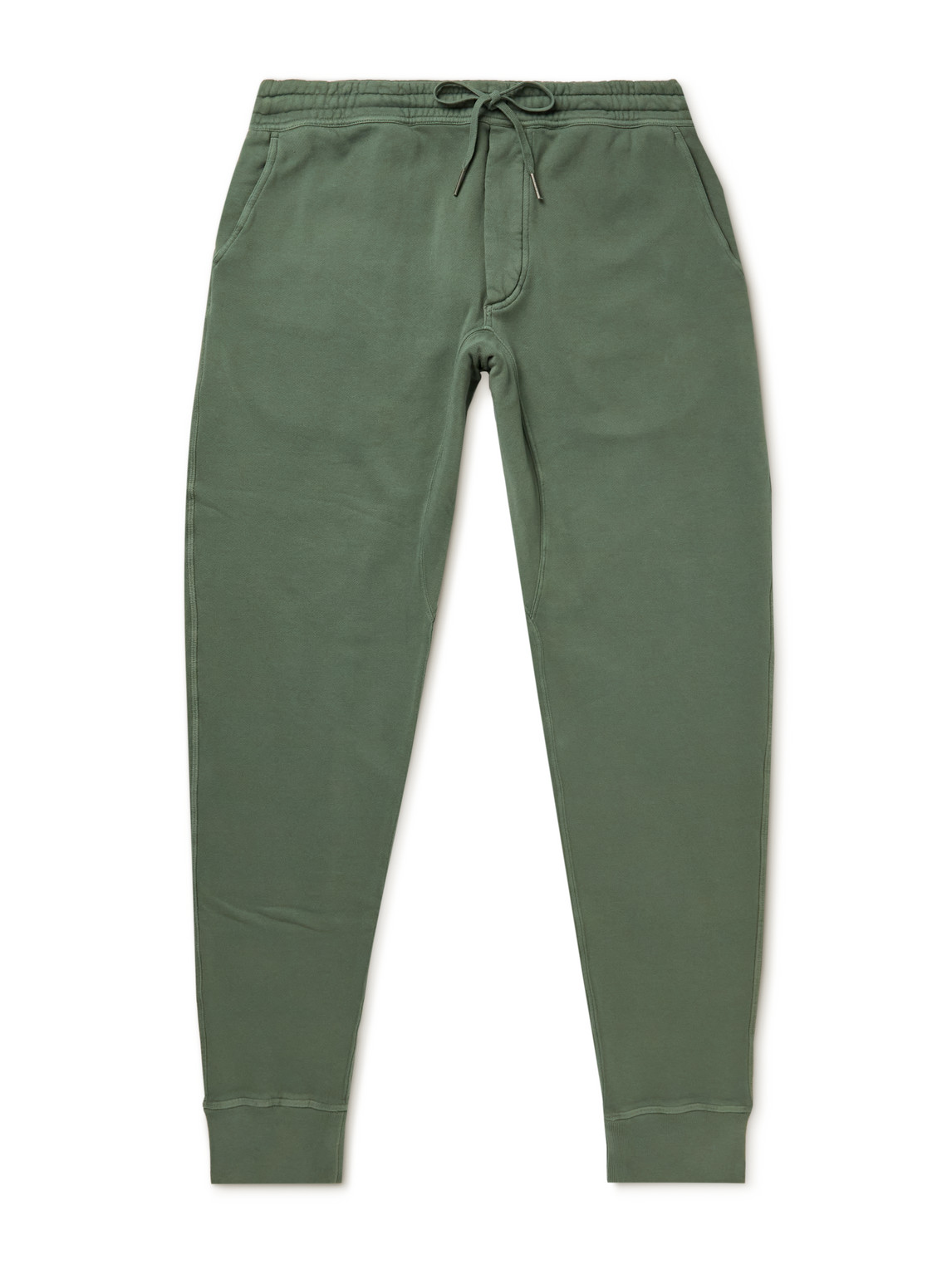 Tapered Garment-Dyed Cotton-Jersey Sweatpants