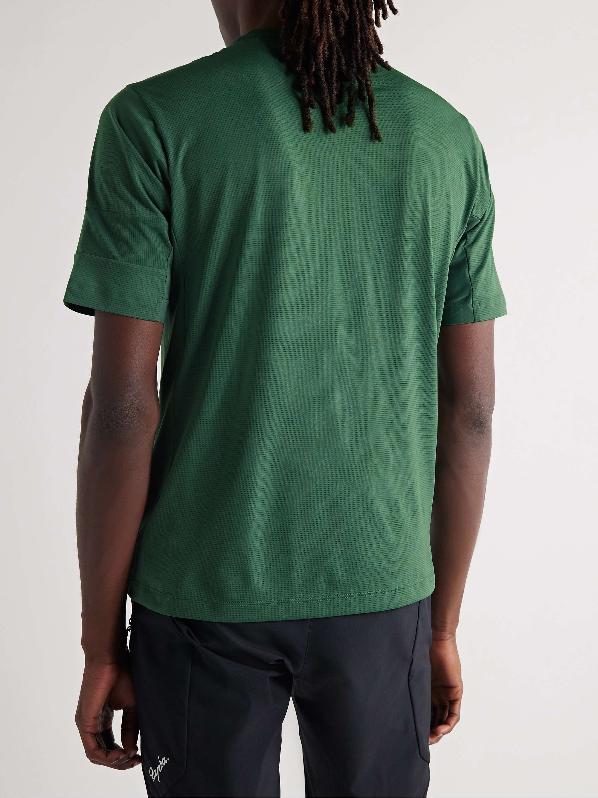 RAPHA Explore Technical Striped Stretch-Mesh T-Shirt