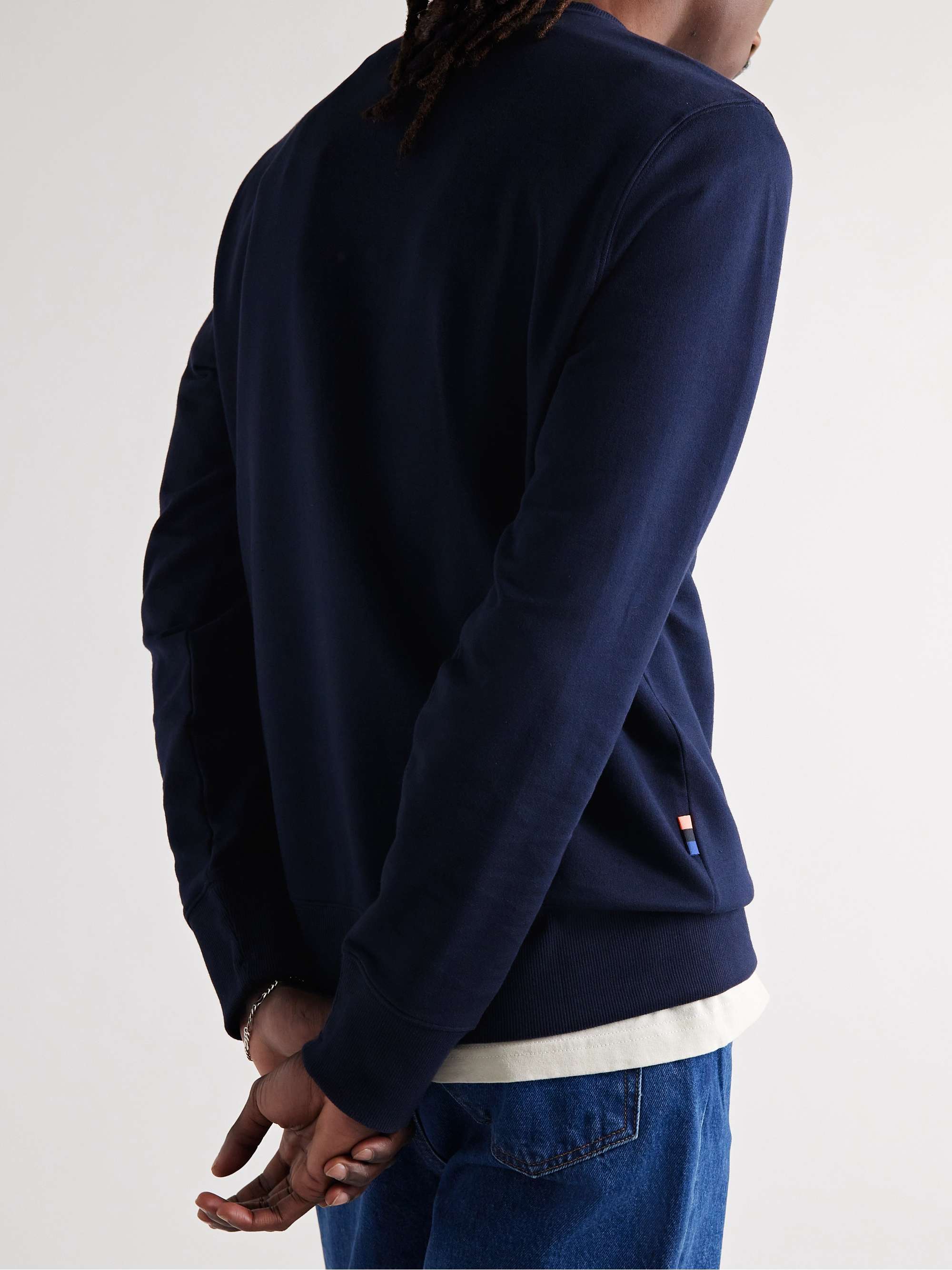 RAPHA Logo-Embroidered Cotton-Jersey Sweatshirt