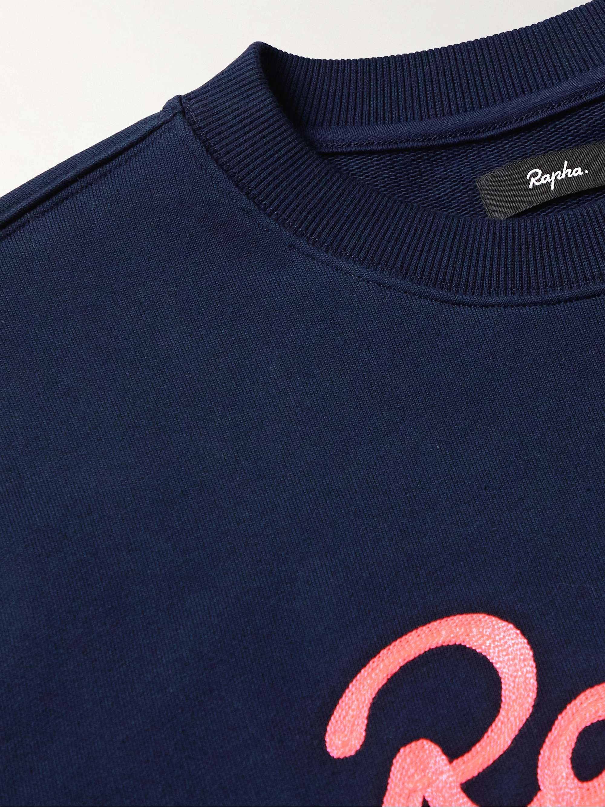 RAPHA Logo-Embroidered Cotton-Jersey Sweatshirt