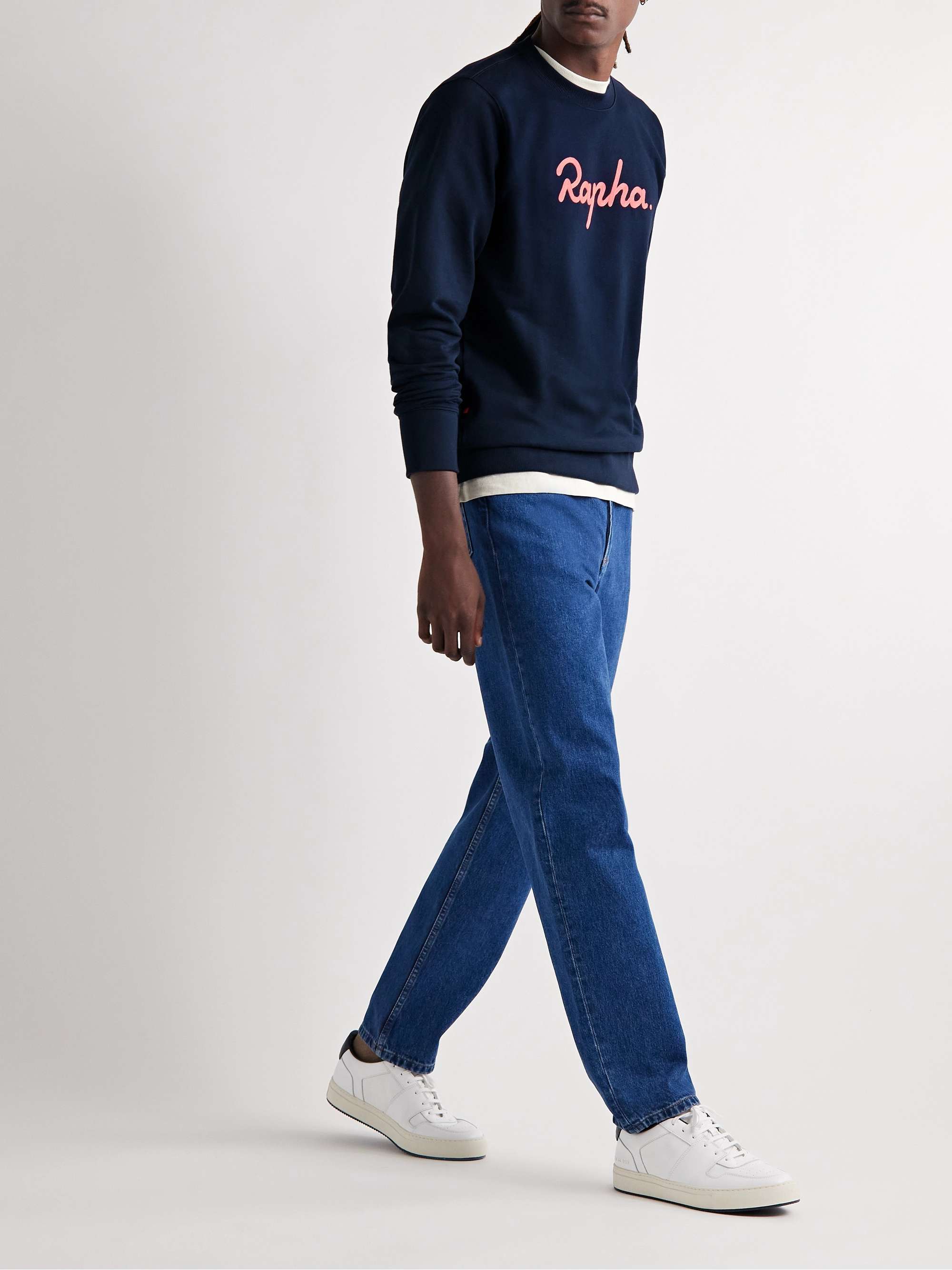 RAPHA Logo-Embroidered Cotton-Jersey Sweatshirt