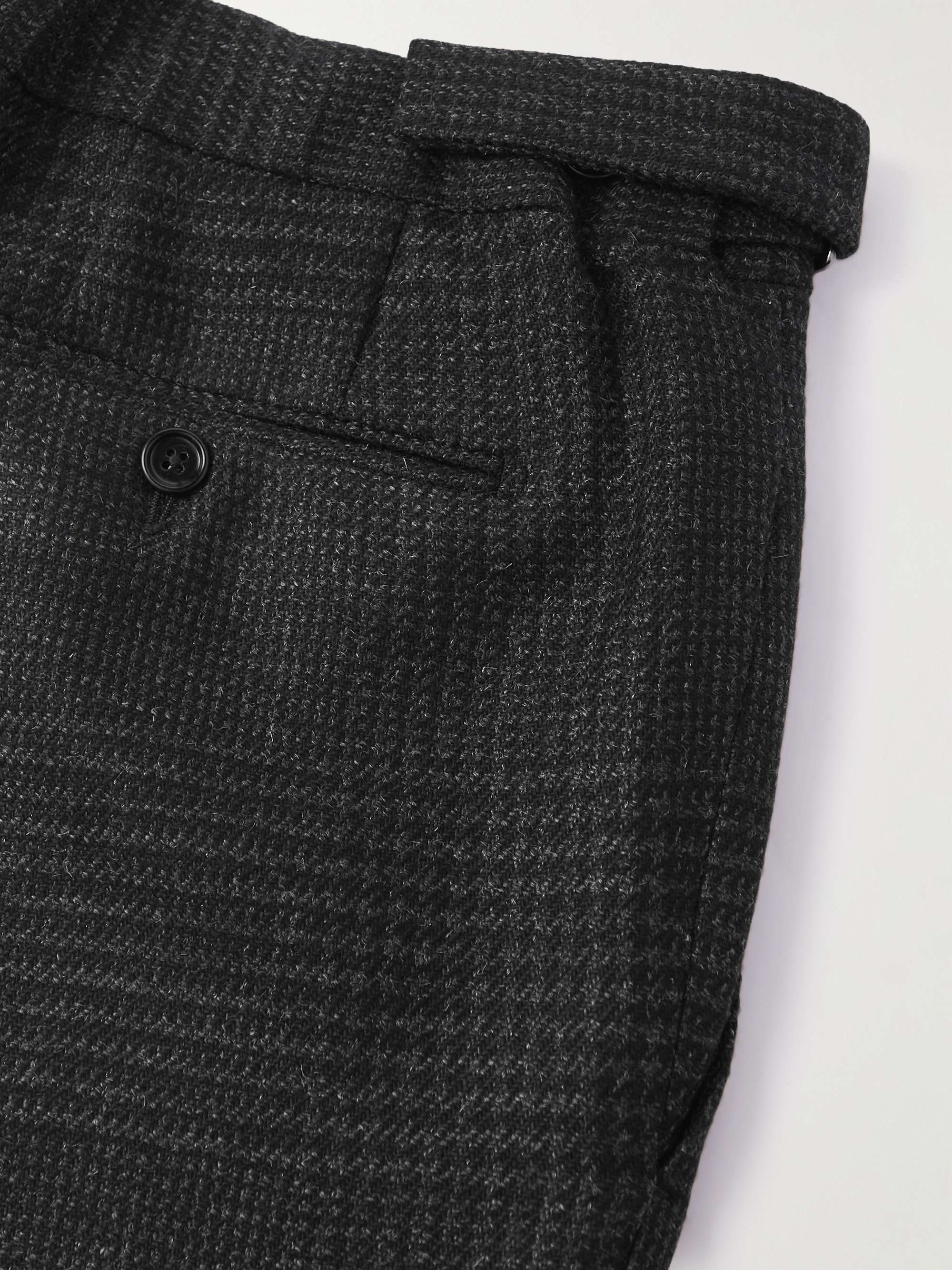 TOM FORD Cooper Straight-Leg Checked Wool, Mohair and Cashmere-Blend Suit Trousers