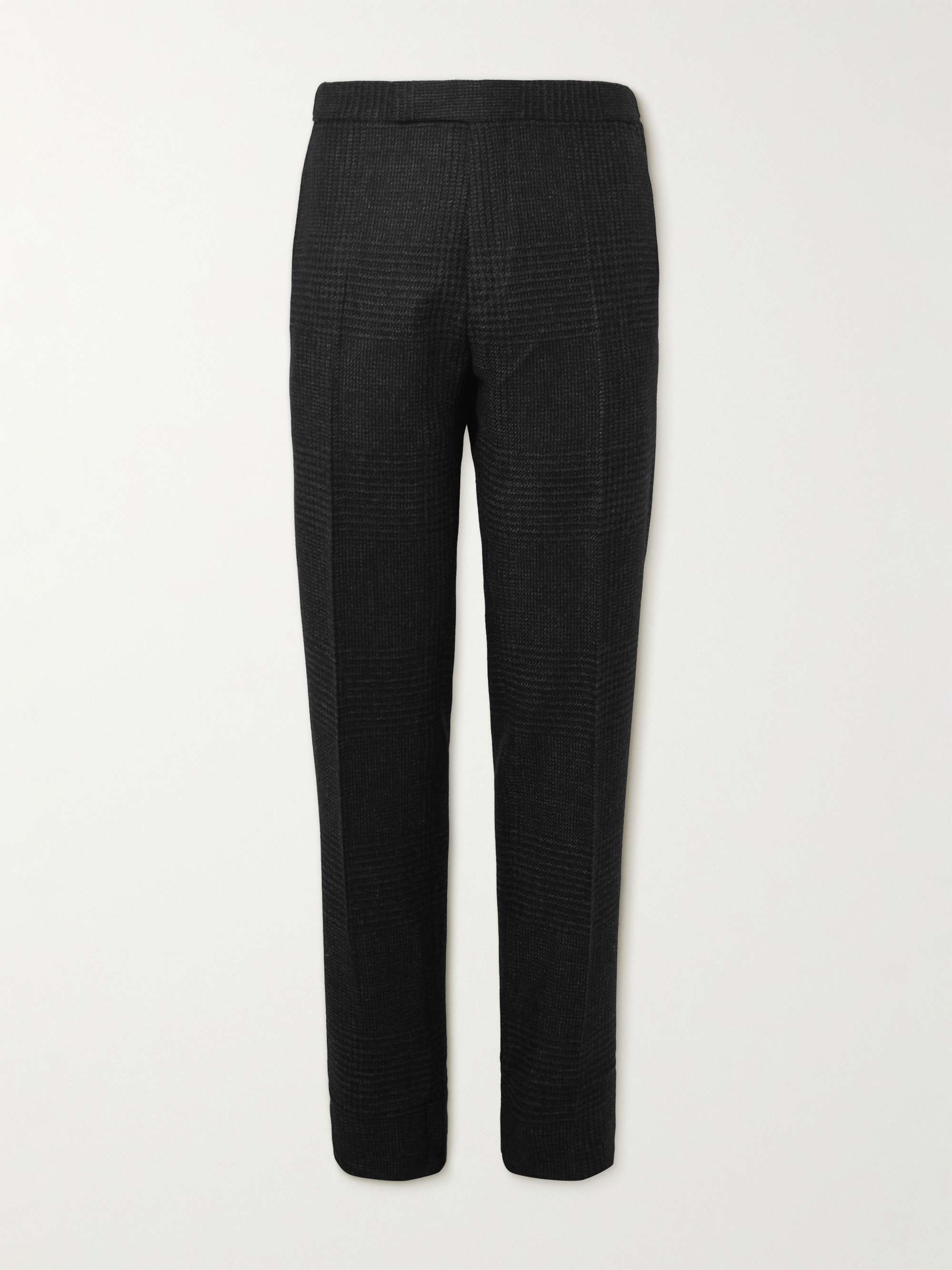 TOM FORD Cooper Straight-Leg Checked Wool, Mohair and Cashmere-Blend Suit Trousers