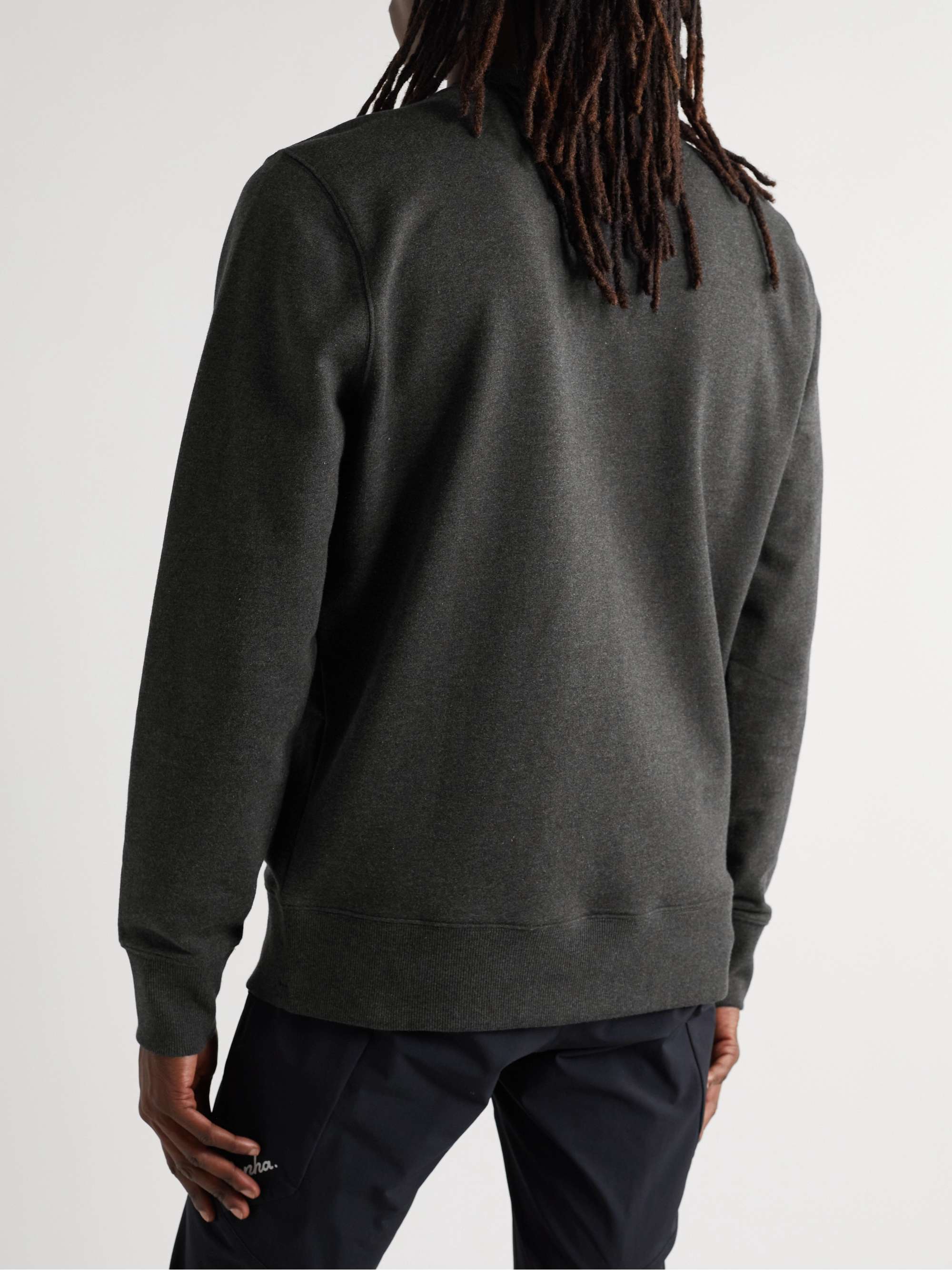 RAPHA Logo-Embroidered Cotton-Jersey Sweatshirt