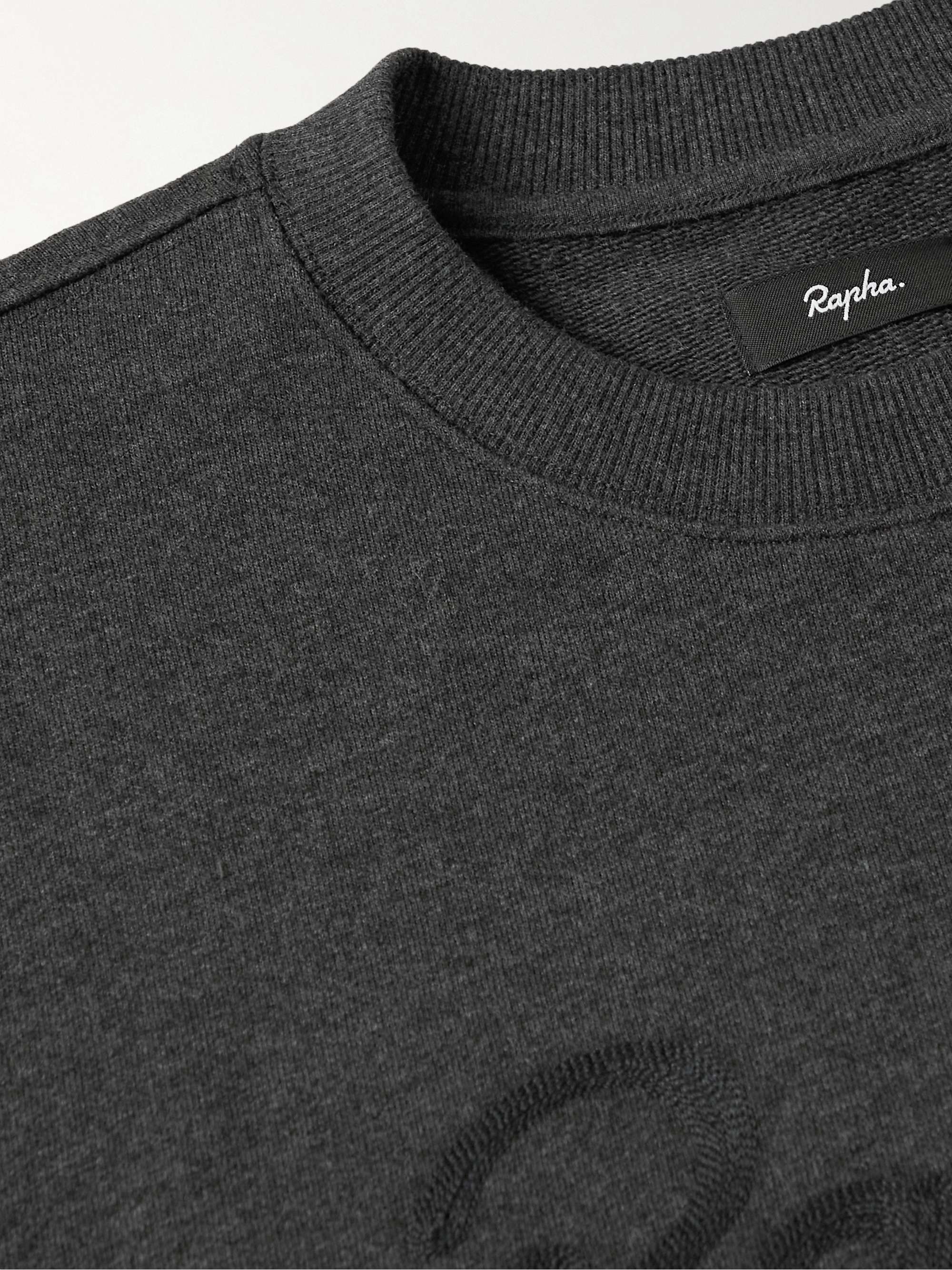RAPHA Logo-Embroidered Cotton-Jersey Sweatshirt