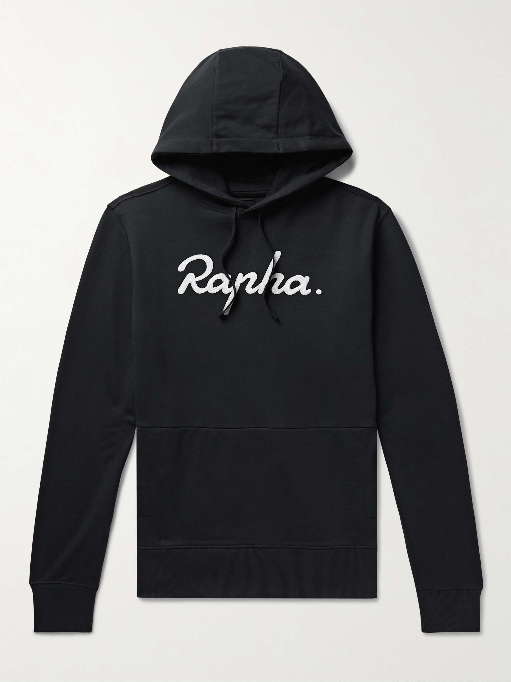 RAPHA Logo-Embroidered Cotton-Jersey Hoodie