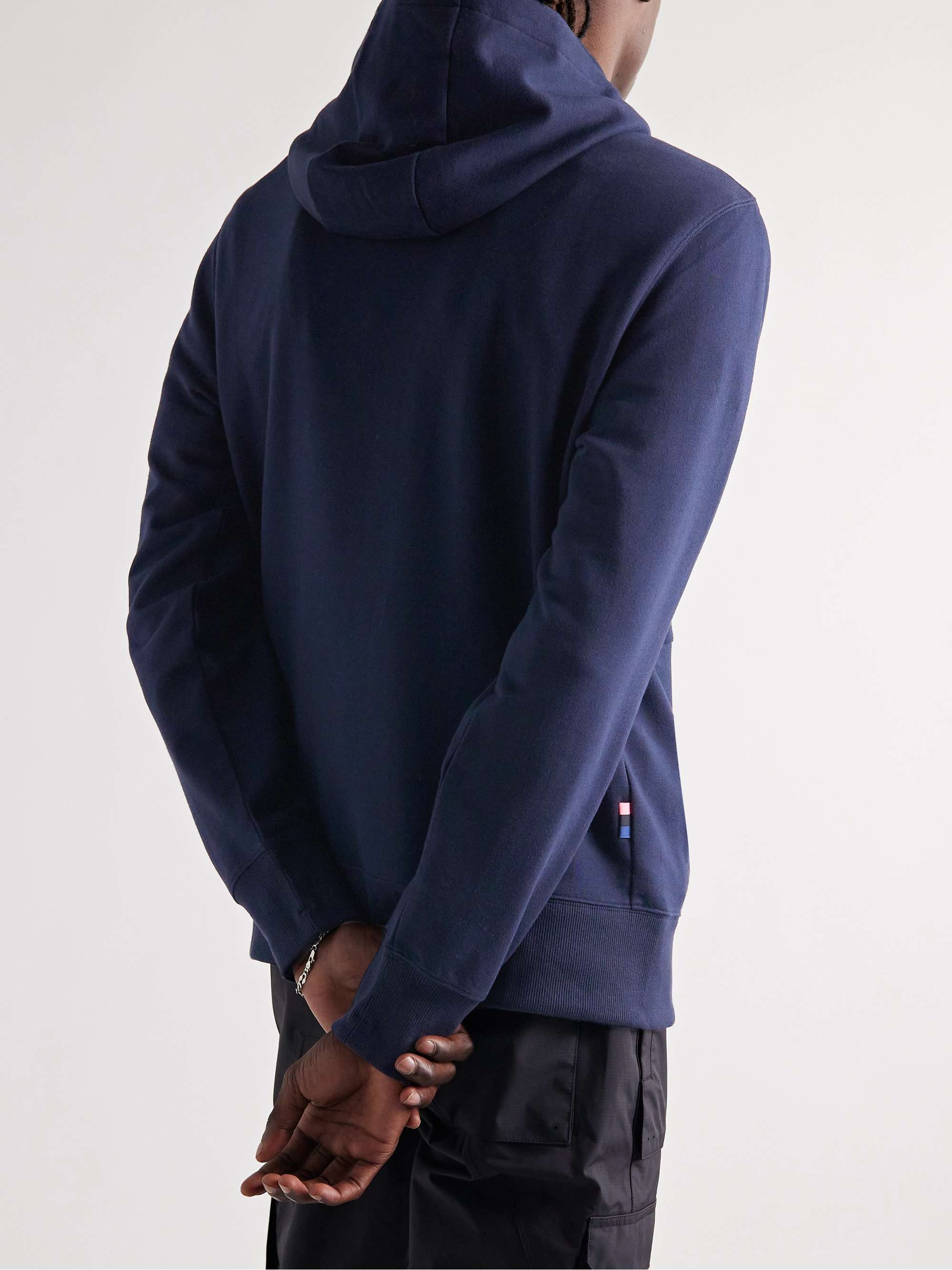 RAPHA Logo-Embroidered Cotton-Jersey Hoodie