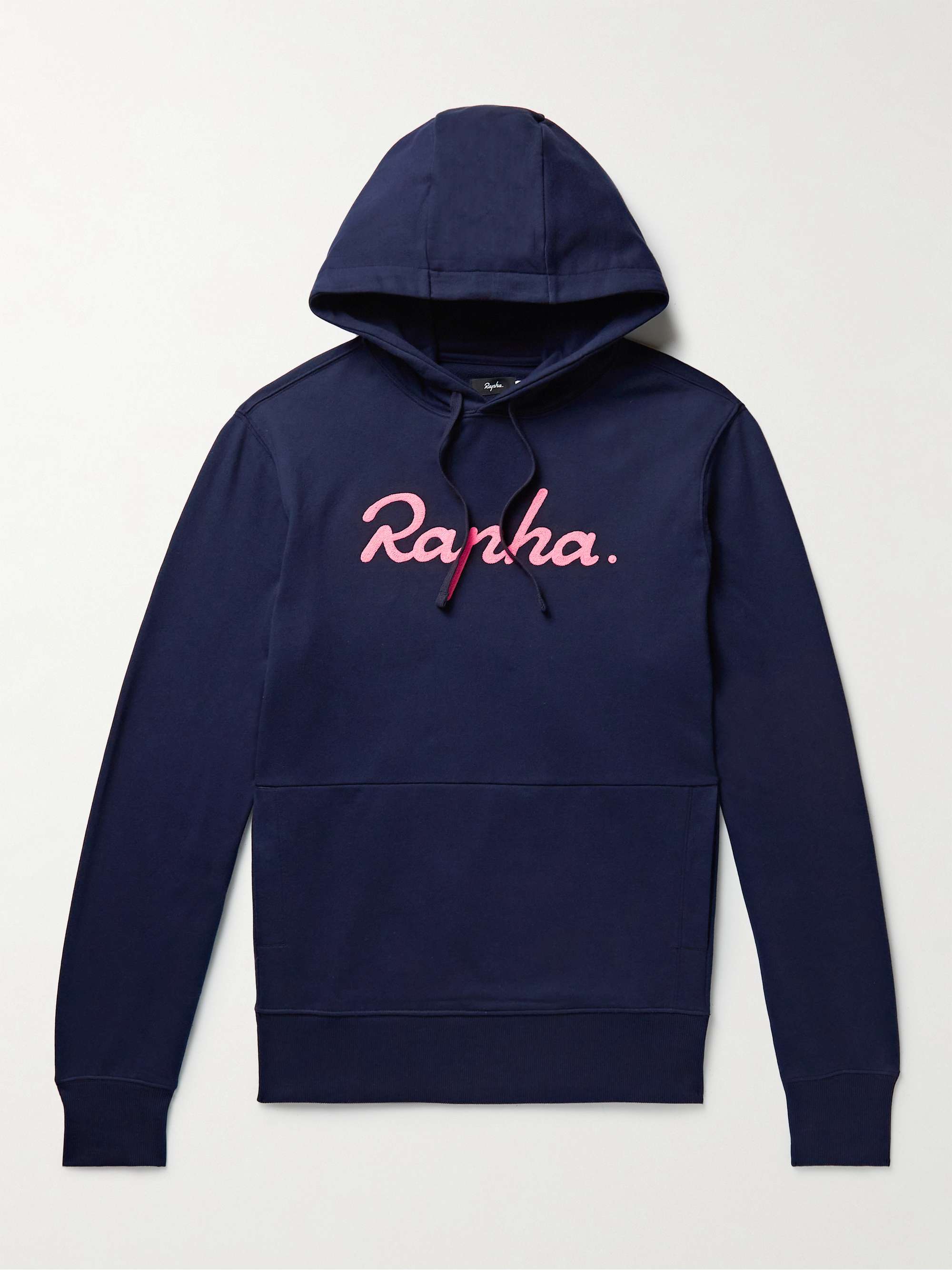 RAPHA Logo-Embroidered Organic Cotton-Jersey Hoodie