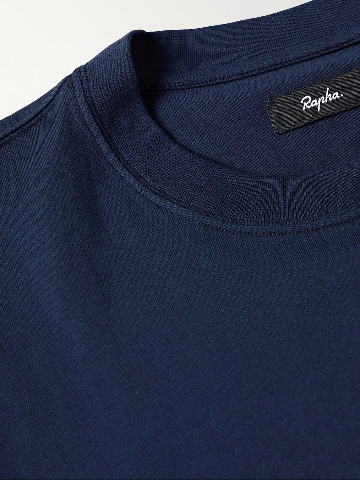 Shop Rapha Logo-embroidered Organic Cotton-jersey T-shirt In Blue