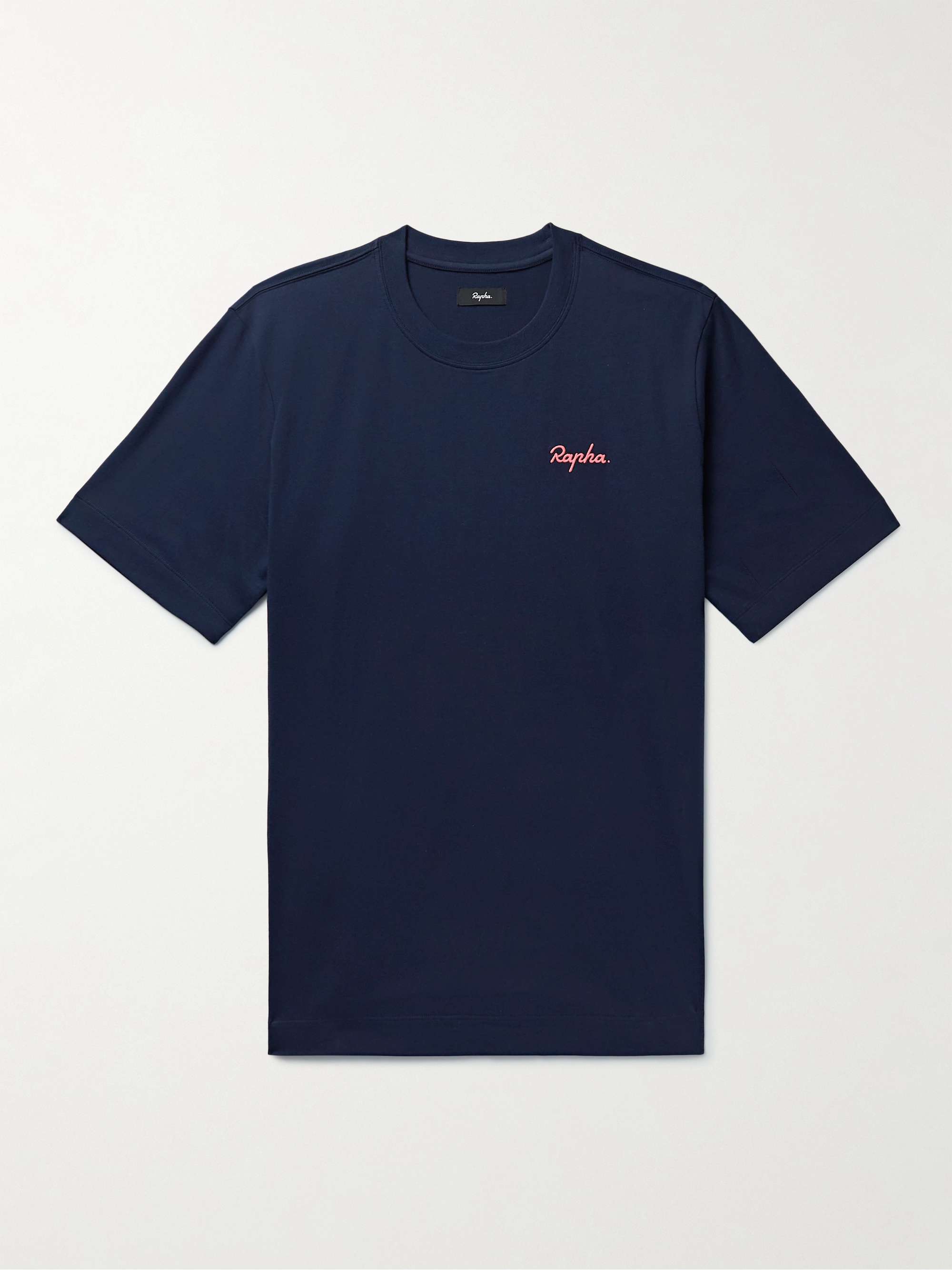 RAPHA Logo-Embroidered Organic Cotton-Jersey T-Shirt