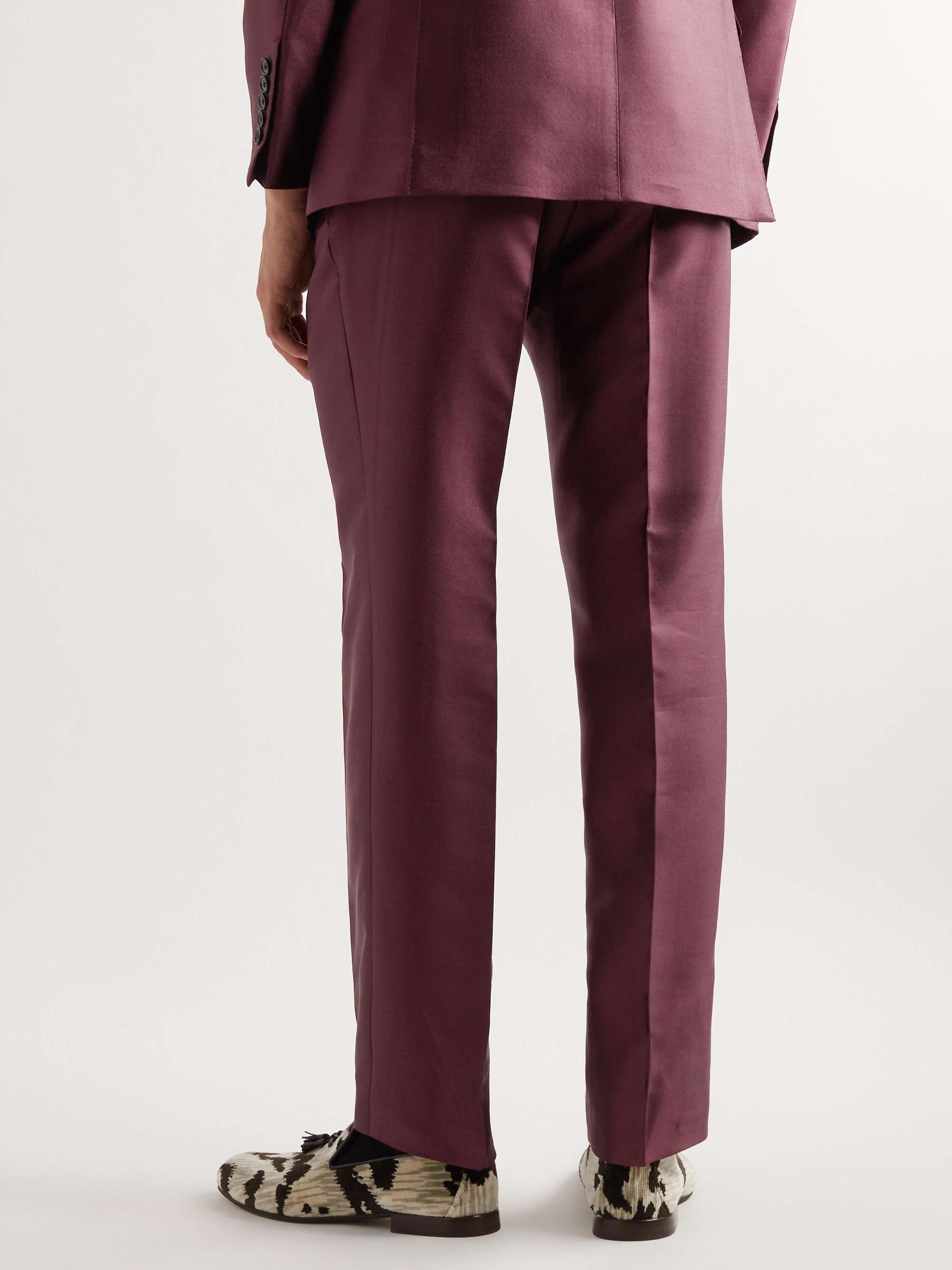 TOM FORD Shelton Slim-Fit Wool and Silk-Blend Twill Suit Trousers