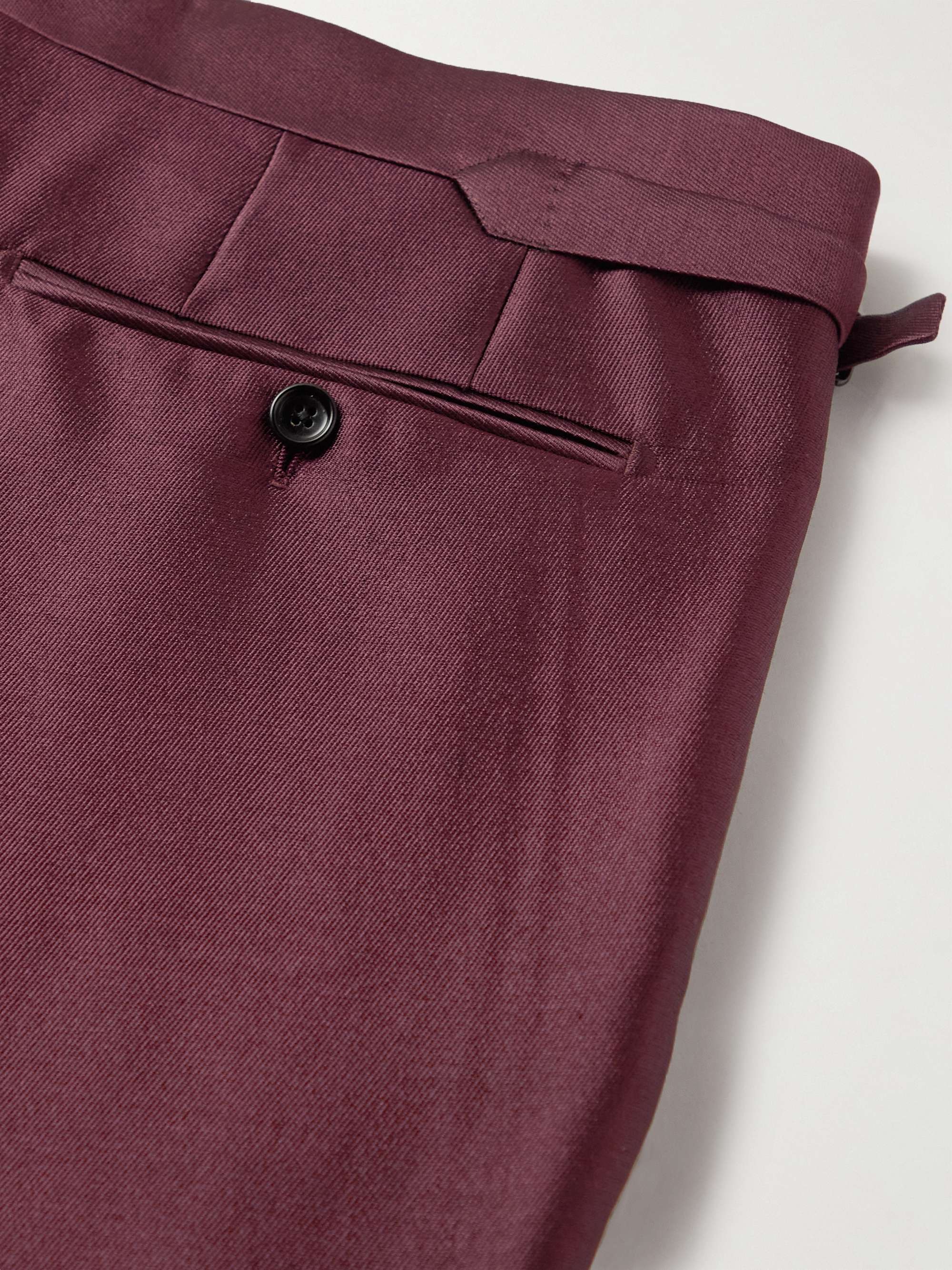 TOM FORD Shelton Slim-Fit Wool and Silk-Blend Twill Suit Trousers