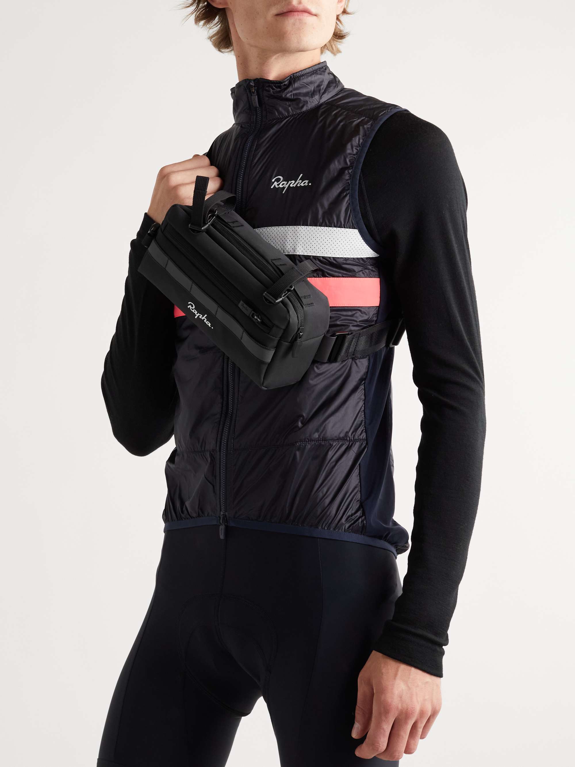 RAPHA Logo-Embroidered Coated-Shell Cycling Bar Bag