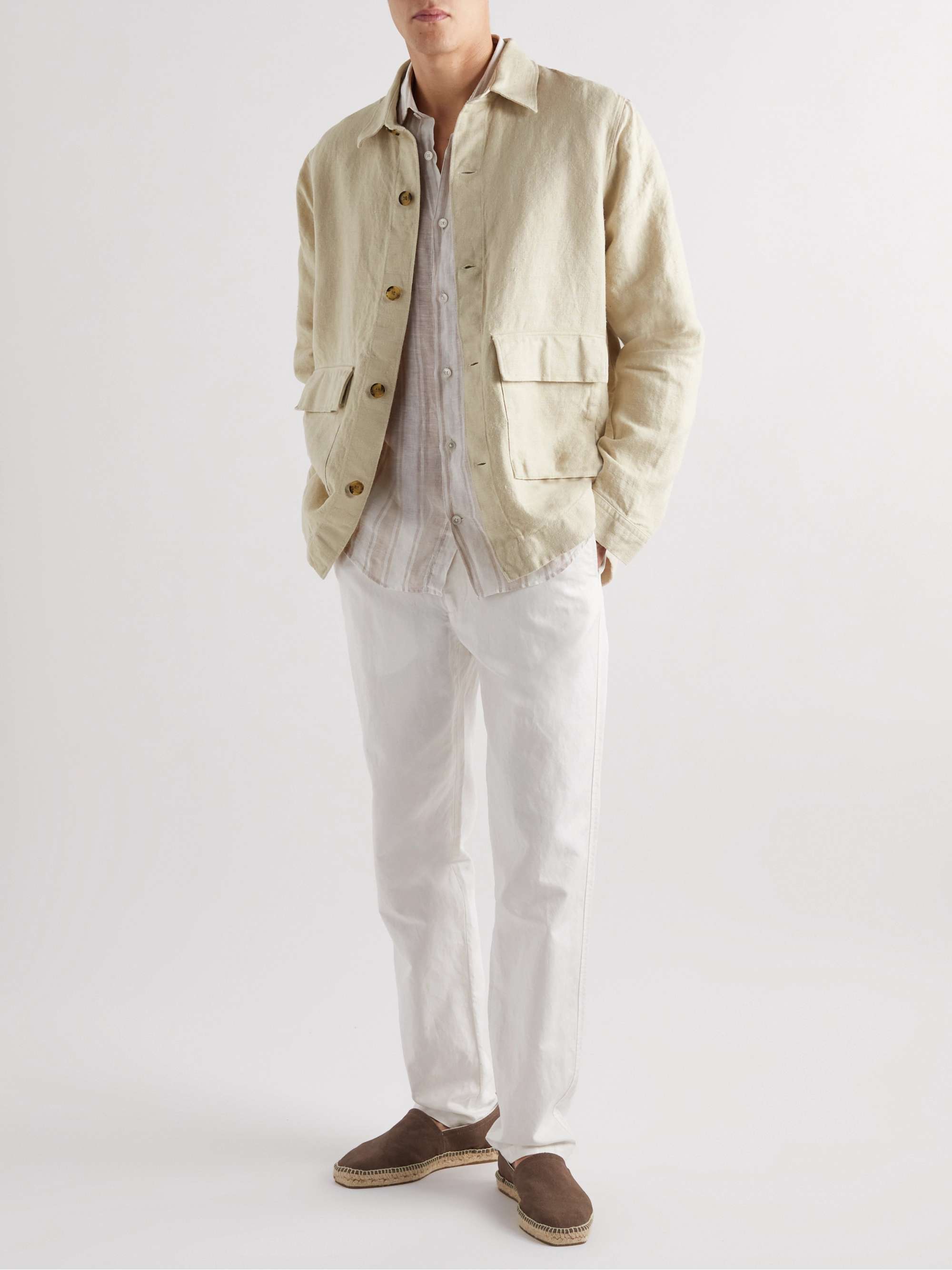 NN07 Cedrick Linen Jacket for Men | MR PORTER