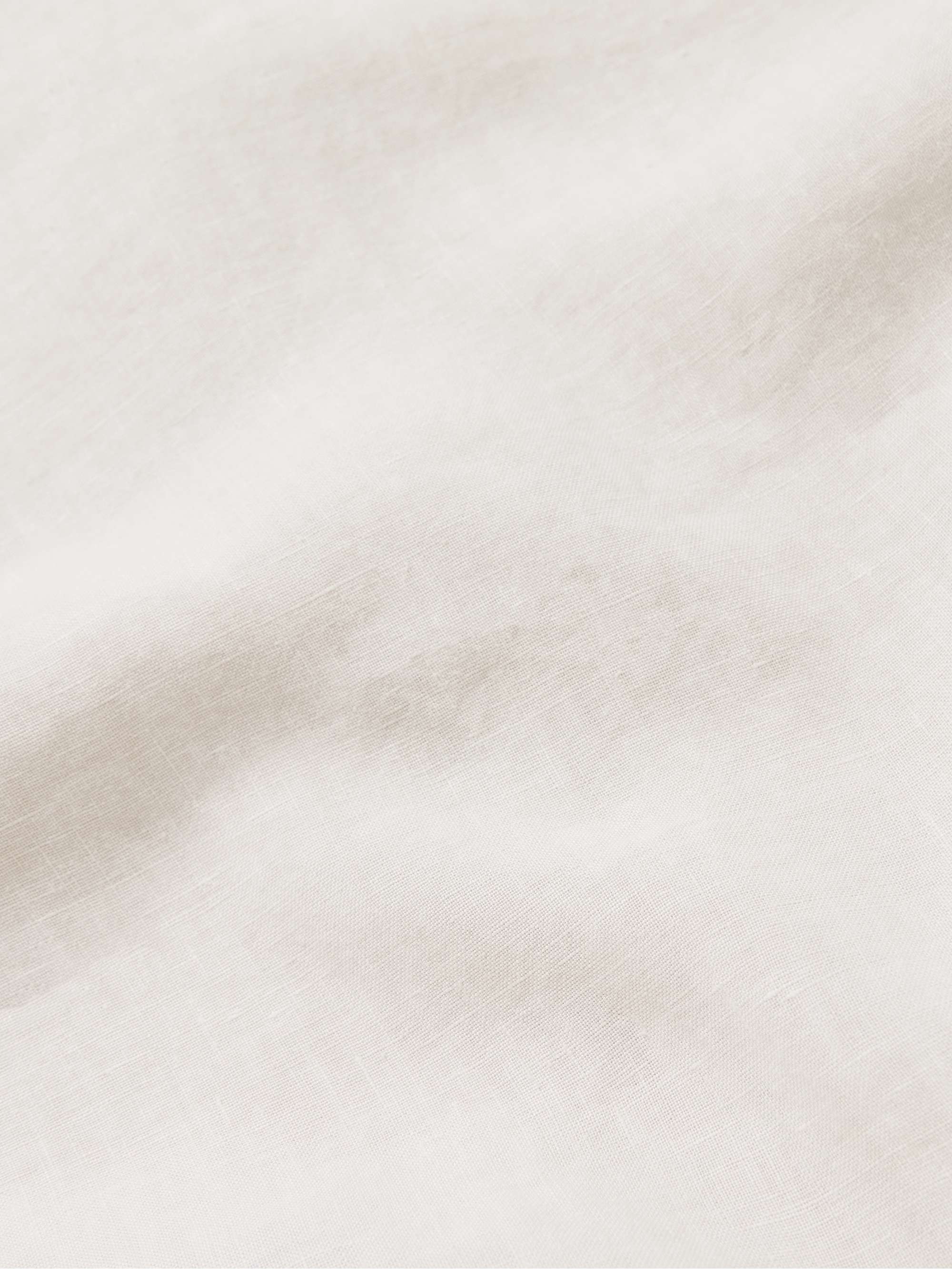 NN07 Miyagi Camp-Collar Garment-Dyed Linen Shirt