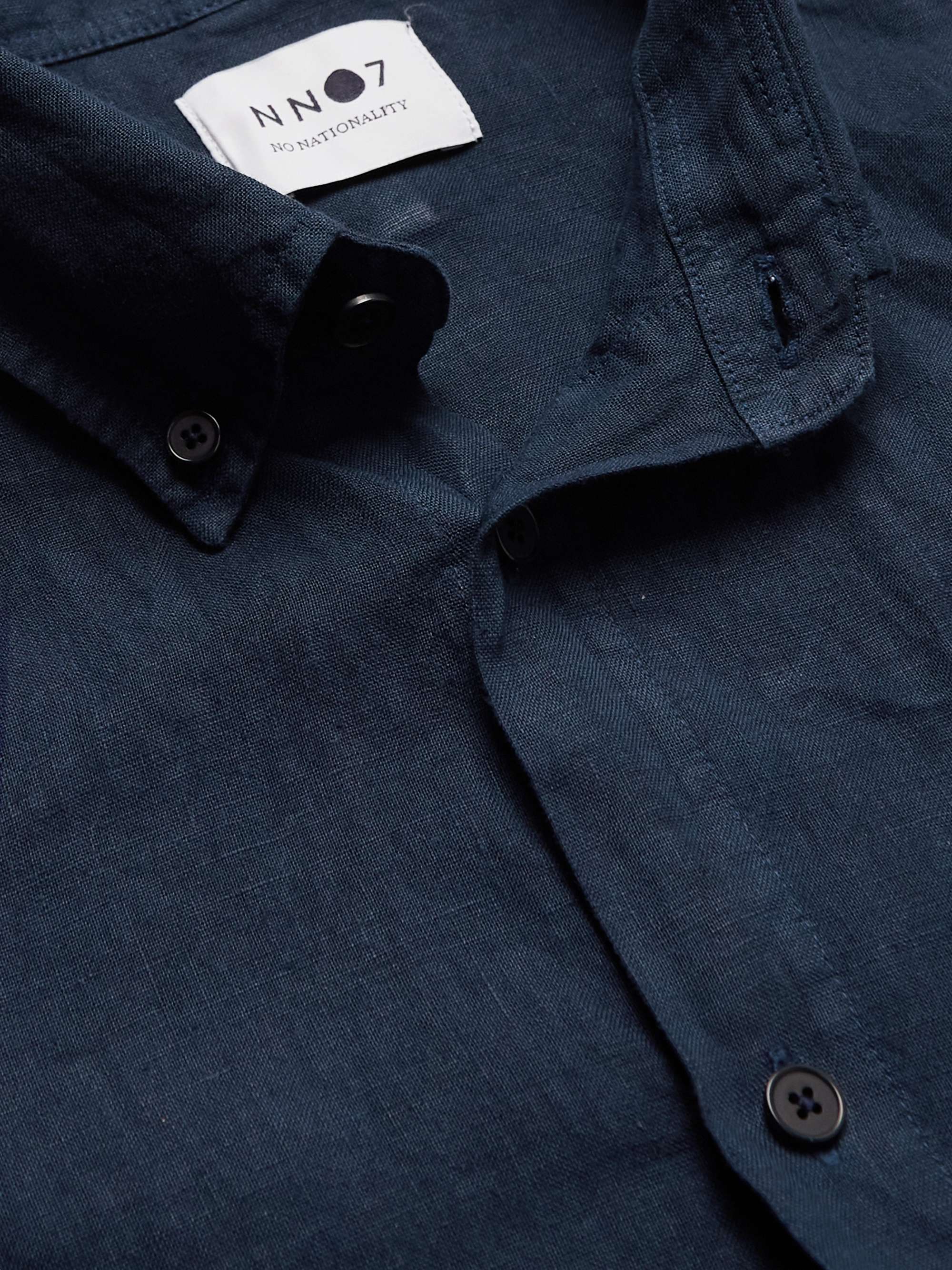 NN07 Arne 5706 Button-Down Collar Linen Shirt for Men | MR PORTER