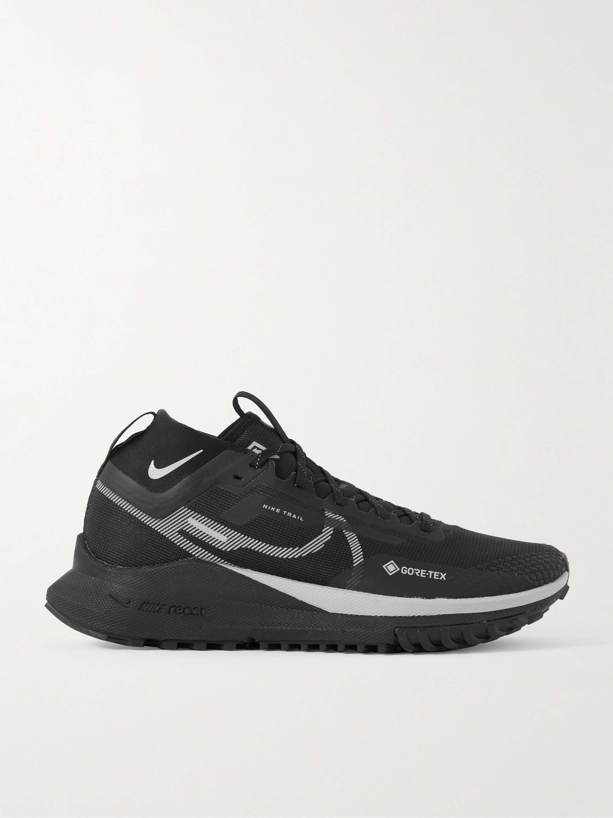 Nike Running - Men - React Pegasus Trail 4 GORE-TEX Running Sneakers Black - US 10