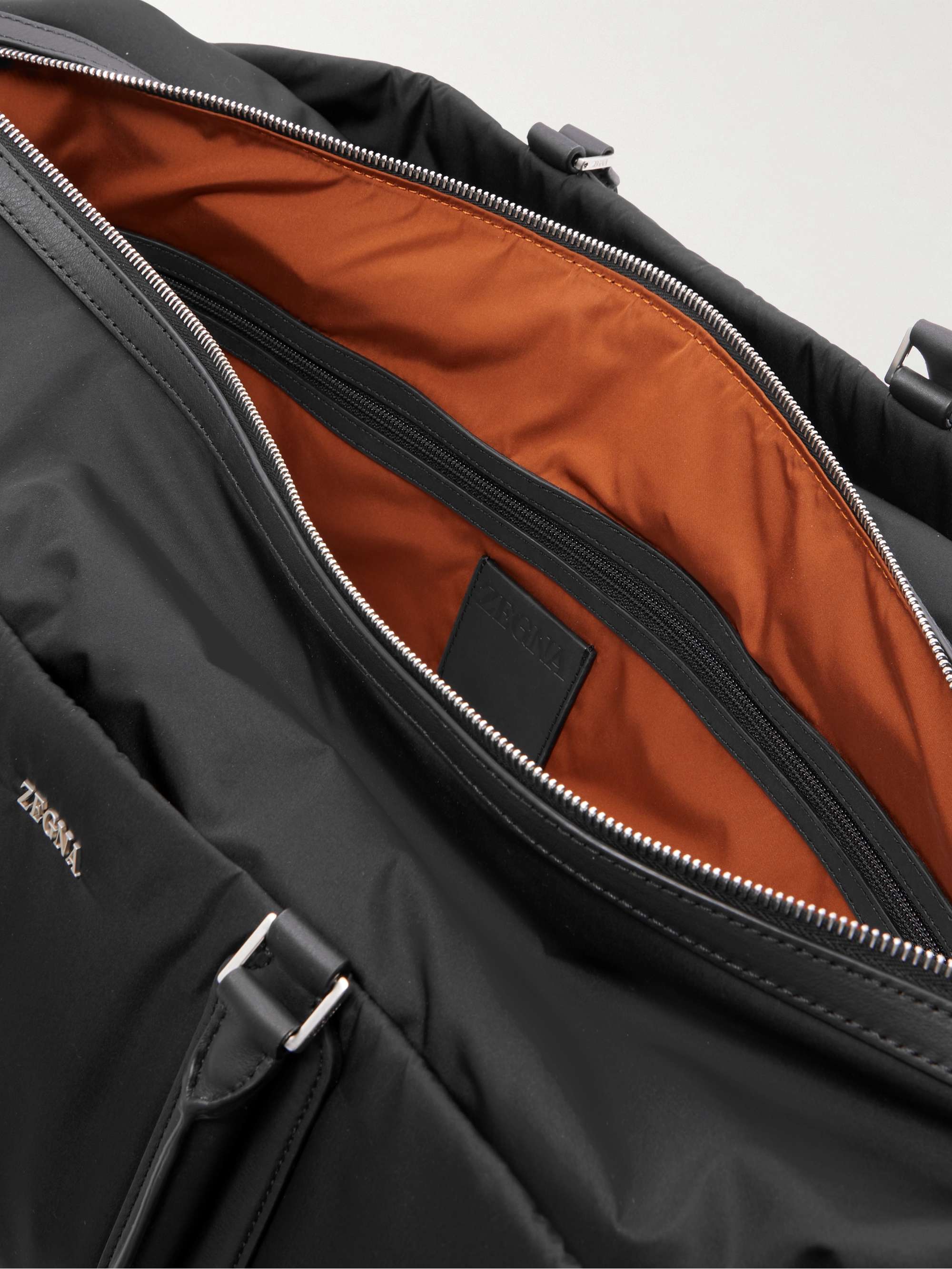 ZEGNA Logo-Appliquéd Shell Holdall