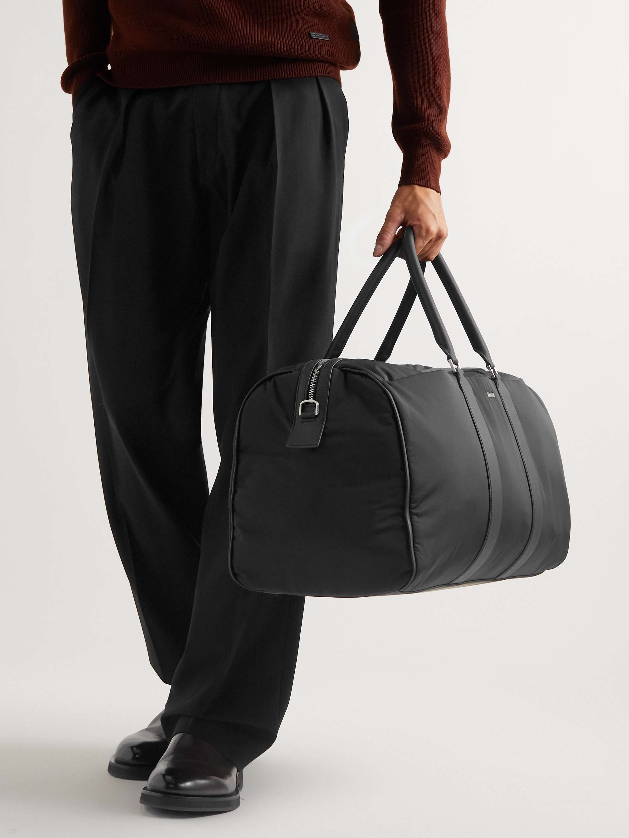 ZEGNA Logo-Appliquéd Shell Holdall