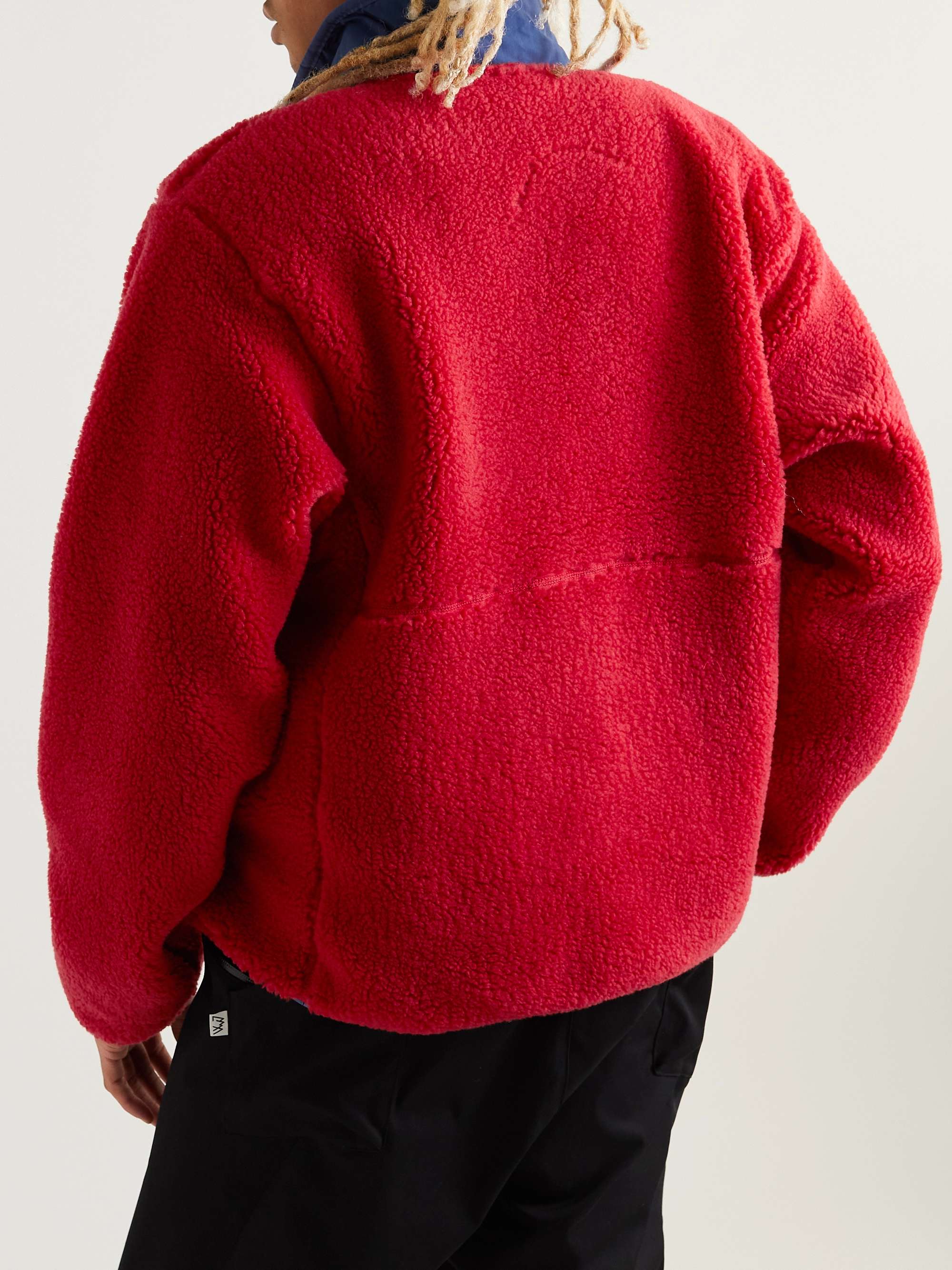 THE NORTH FACE Extreme Pile Shell-Trimmed Logo-Embroidered Fleece Jacket