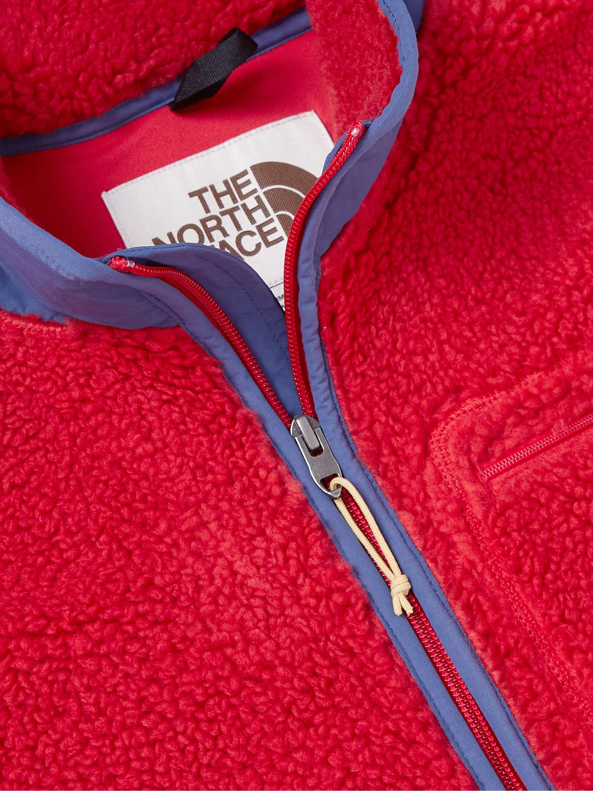 THE NORTH FACE Extreme Pile Shell-Trimmed Logo-Embroidered Fleece Jacket