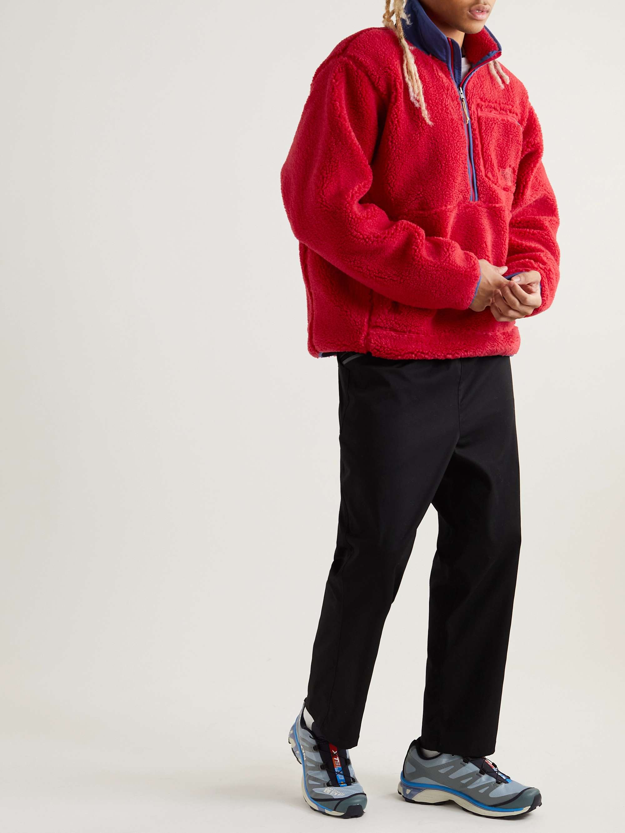 THE NORTH FACE Extreme Pile Shell-Trimmed Logo-Embroidered Fleece Jacket