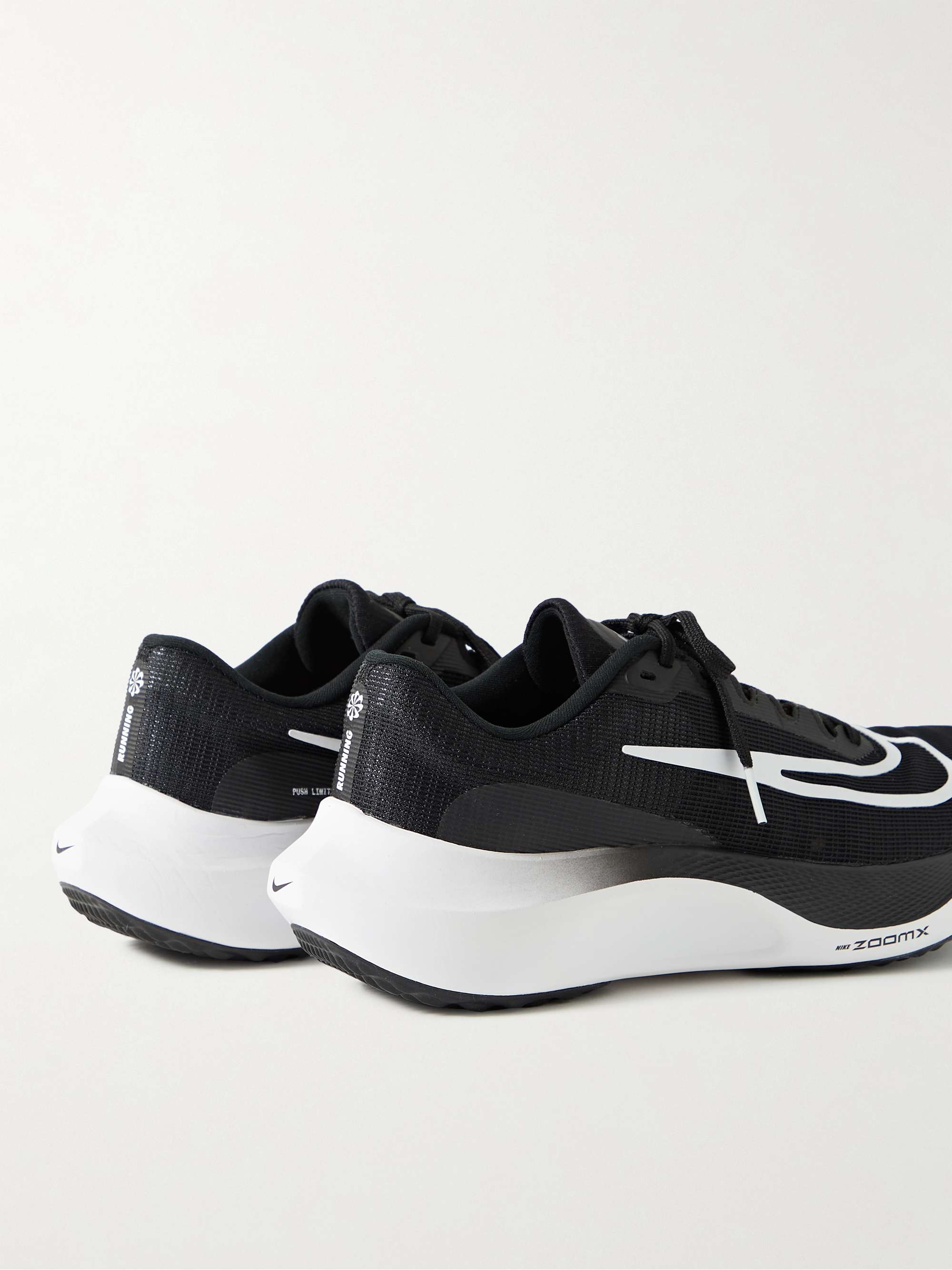 NIKE RUNNING Zoom Fly 5 Rubber-Trimmed Mesh Sneakers for Men | MR PORTER