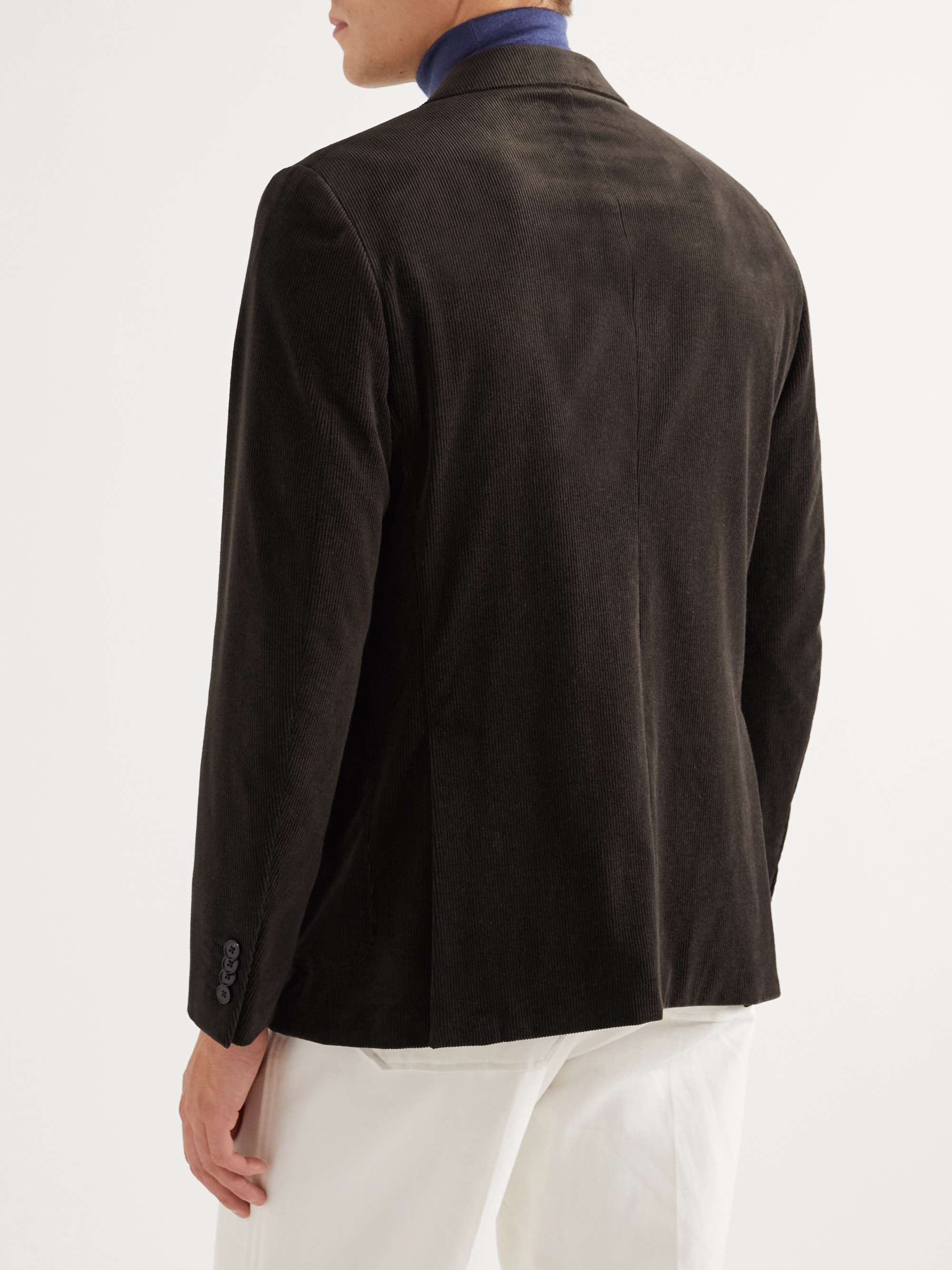 ZEGNA Unstructured Cotton-Blend Corduroy Blazer