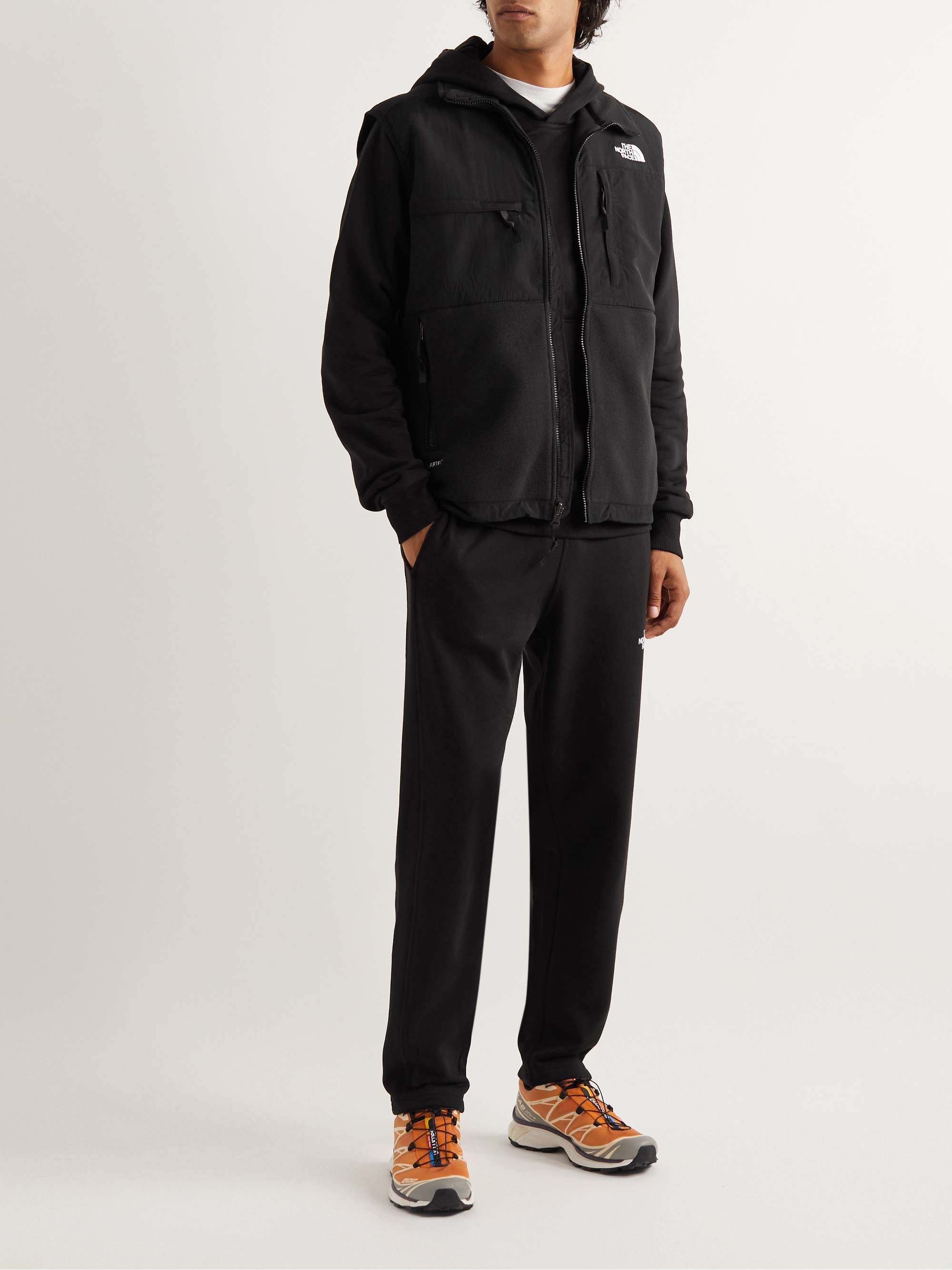 THE NORTH FACE Tapered Logo-Print Cotton-Jersey Sweatpants
