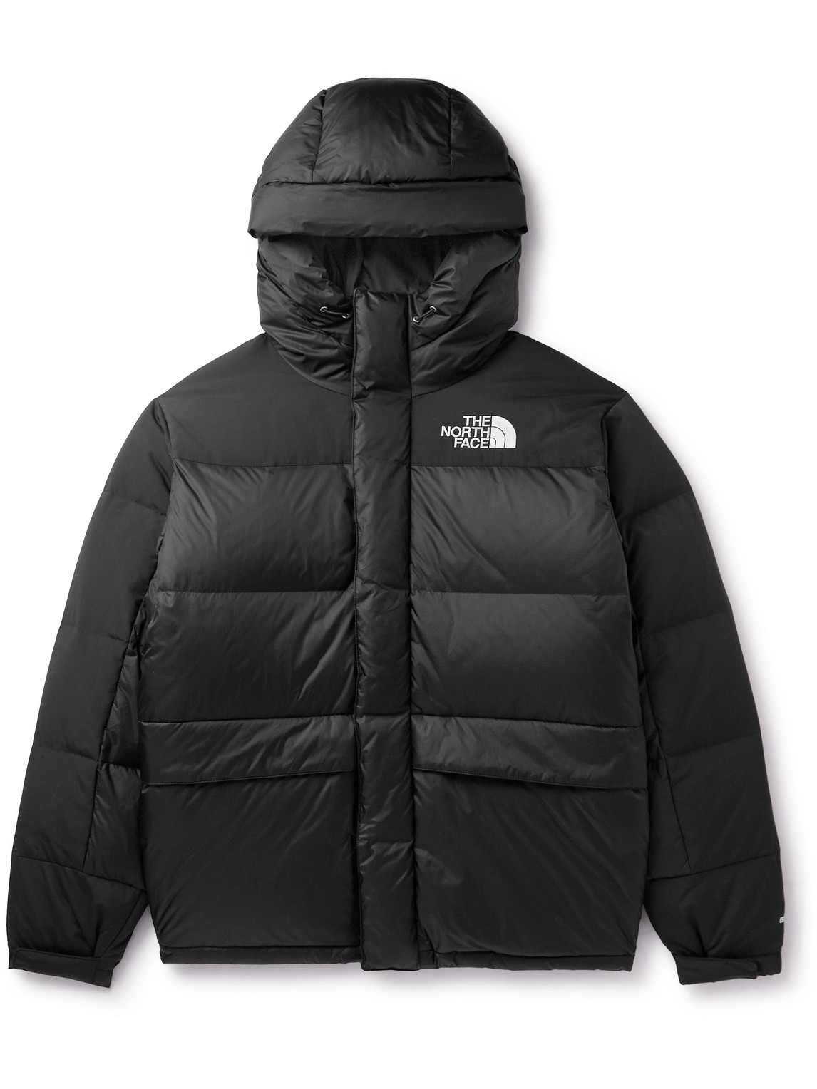 The North Face Embroidered-logo Padded Coat In Black