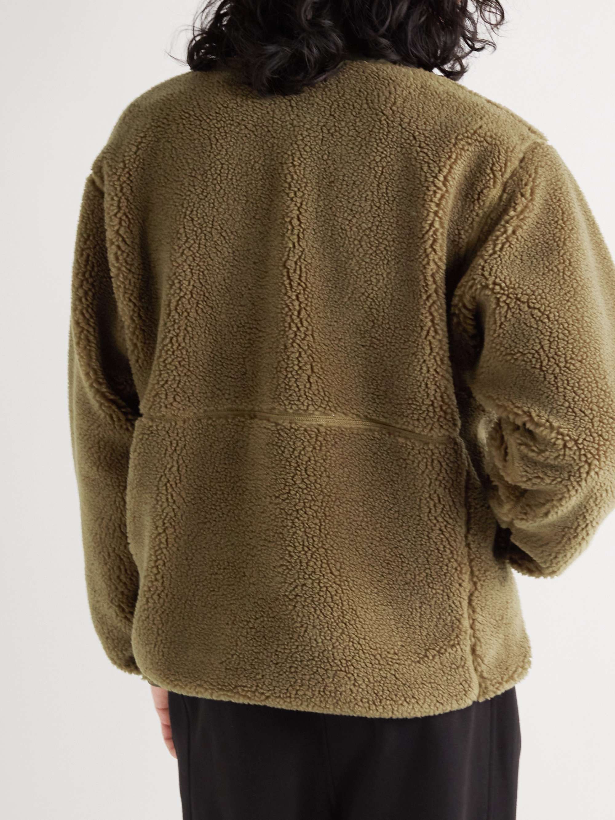 THE NORTH FACE Extreme Pile Shell-Trimmed Logo-Embroidered Fleece Jacket