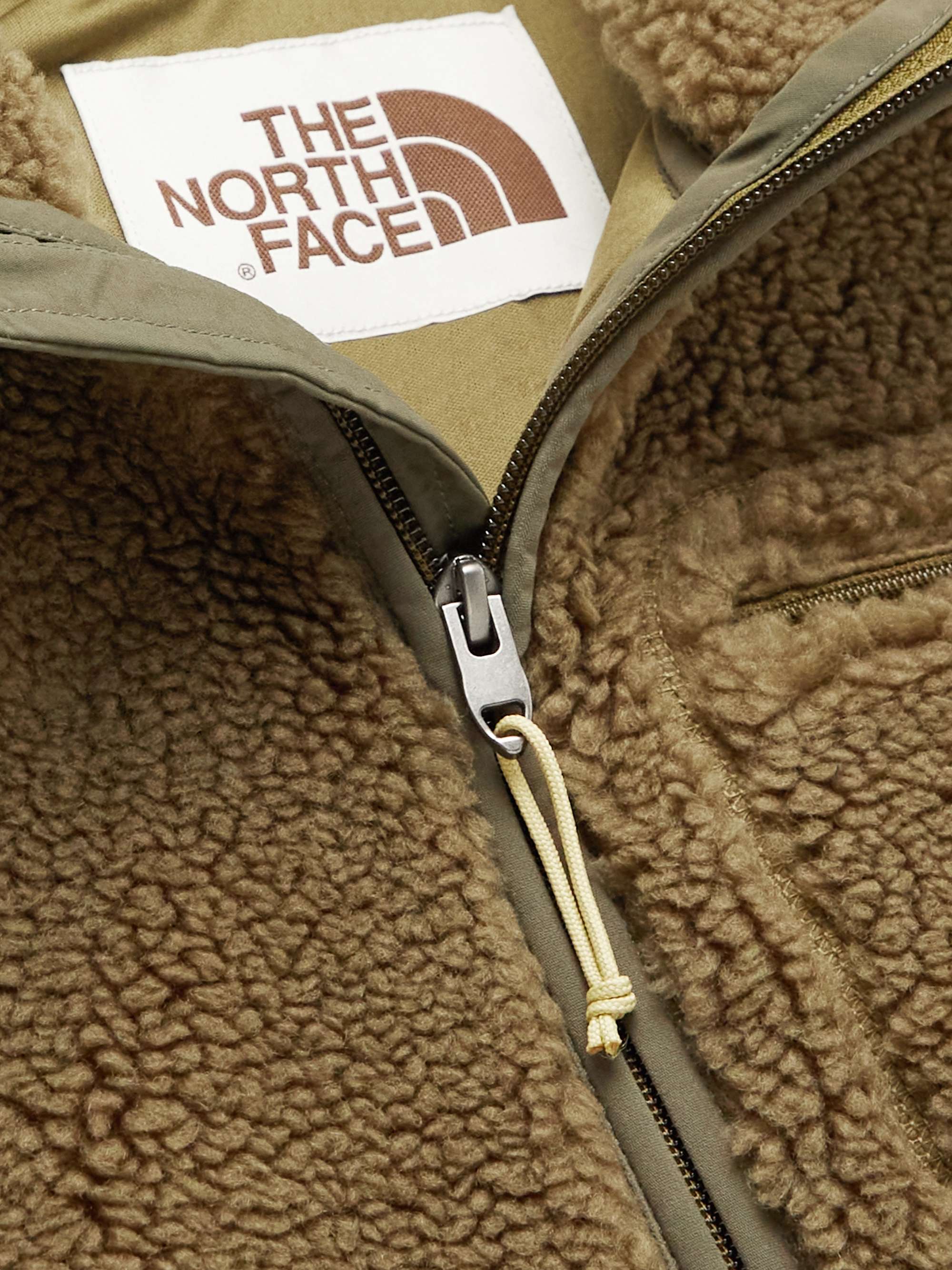 THE NORTH FACE Extreme Pile Shell-Trimmed Logo-Embroidered Fleece Jacket