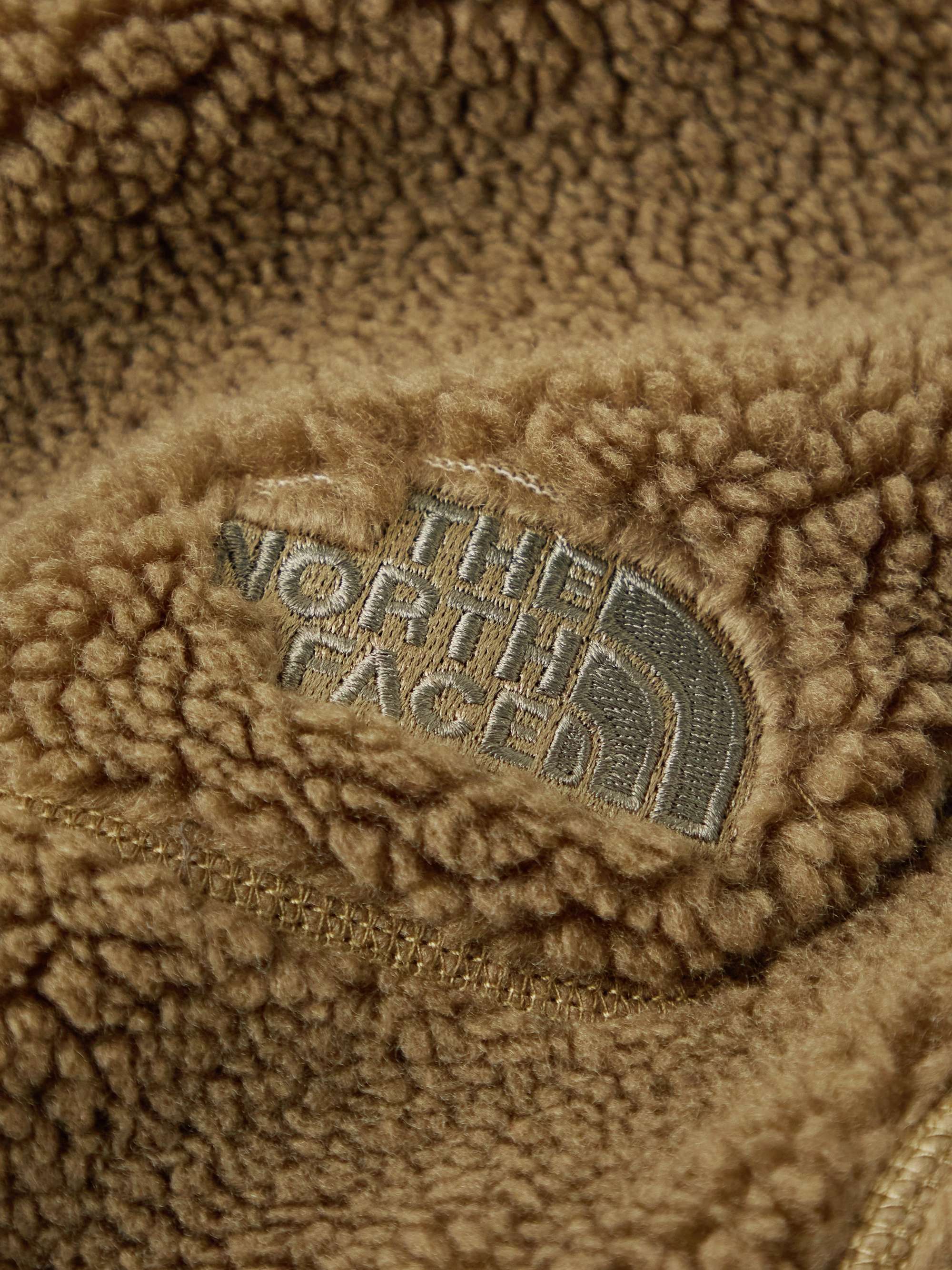 THE NORTH FACE Extreme Pile Shell-Trimmed Logo-Embroidered Fleece Jacket