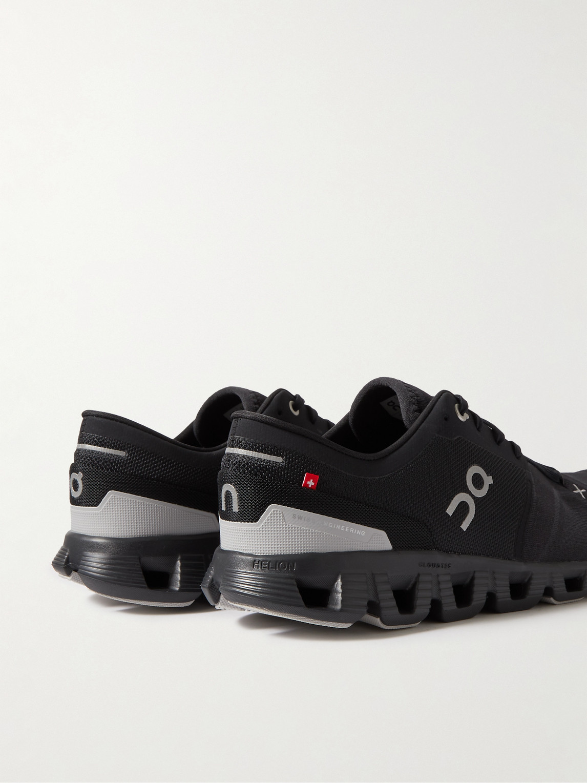 Shop On Cloud X3 Rubber-trimmed Mesh Running Sneakers In Black