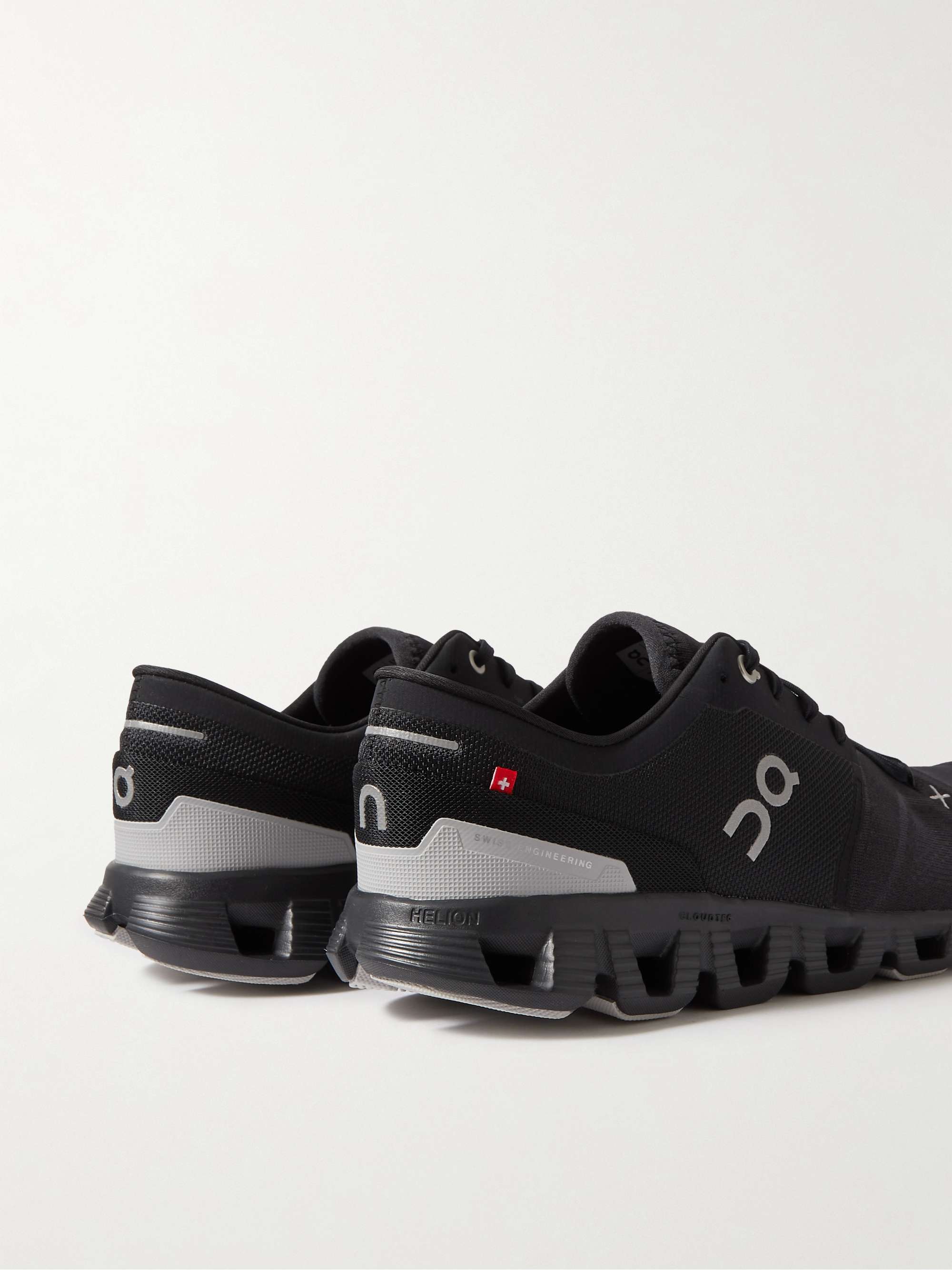 ON Cloud X3 Rubber-Trimmed Mesh Running Sneakers
