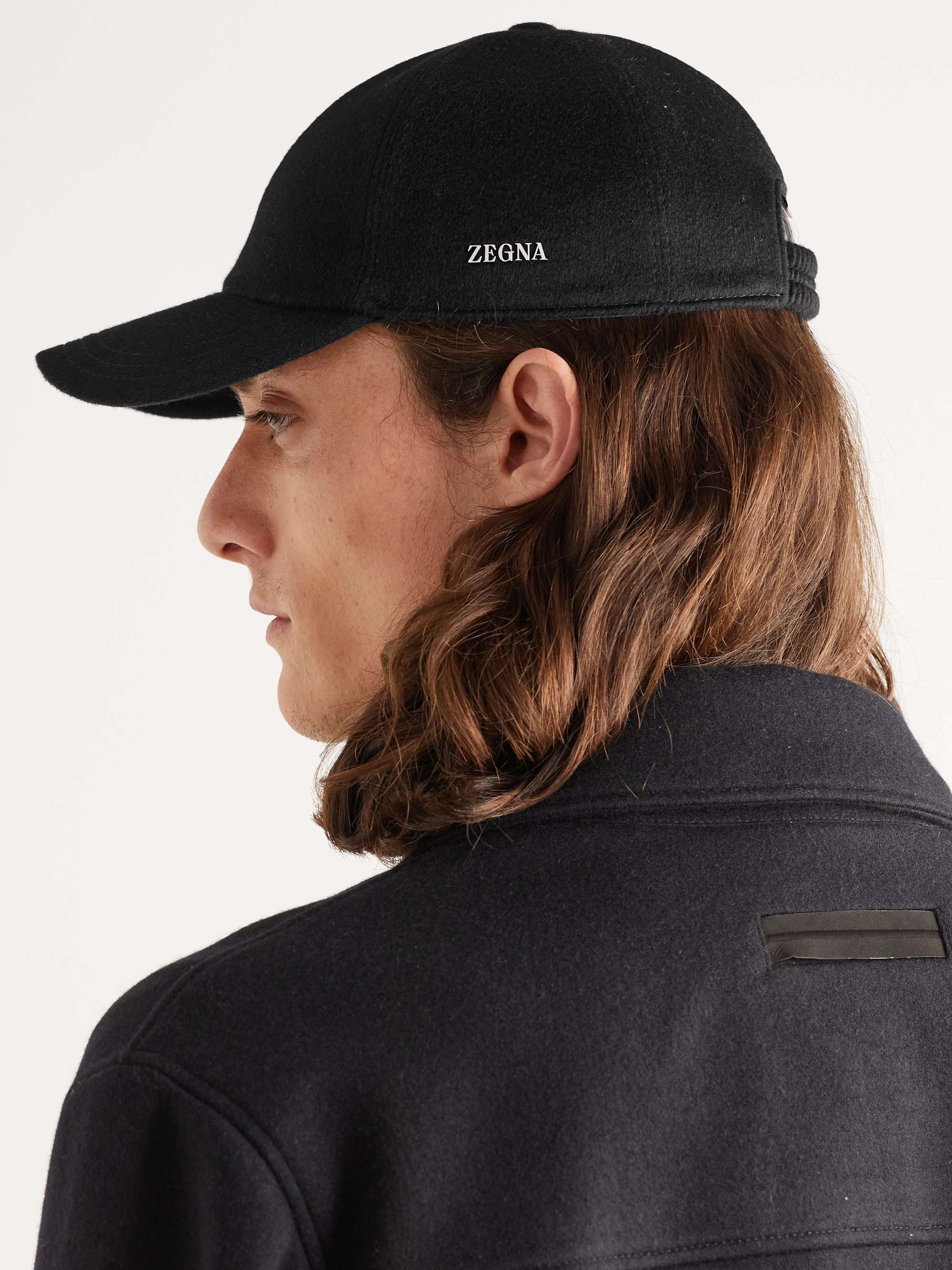 ZEGNA Logo-Embellished Cashmere-Felt Baseball Cap