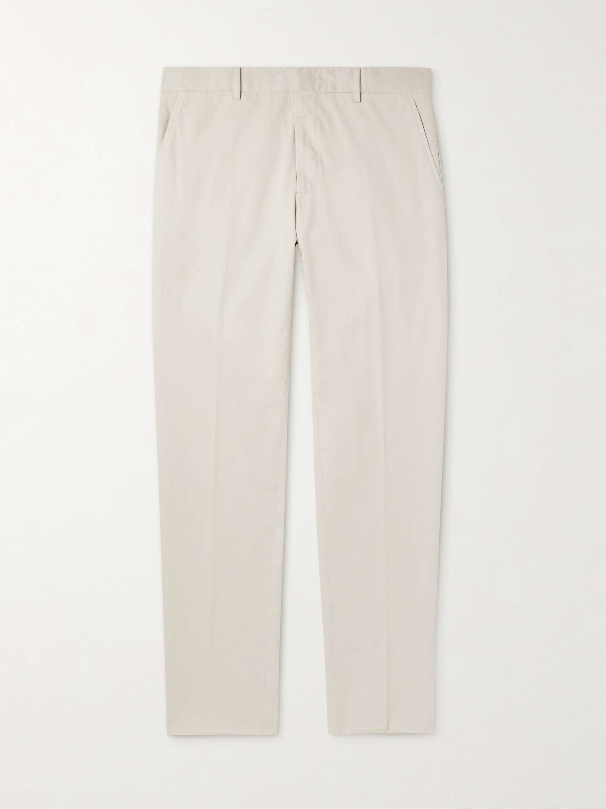 Men's white twill shop pants