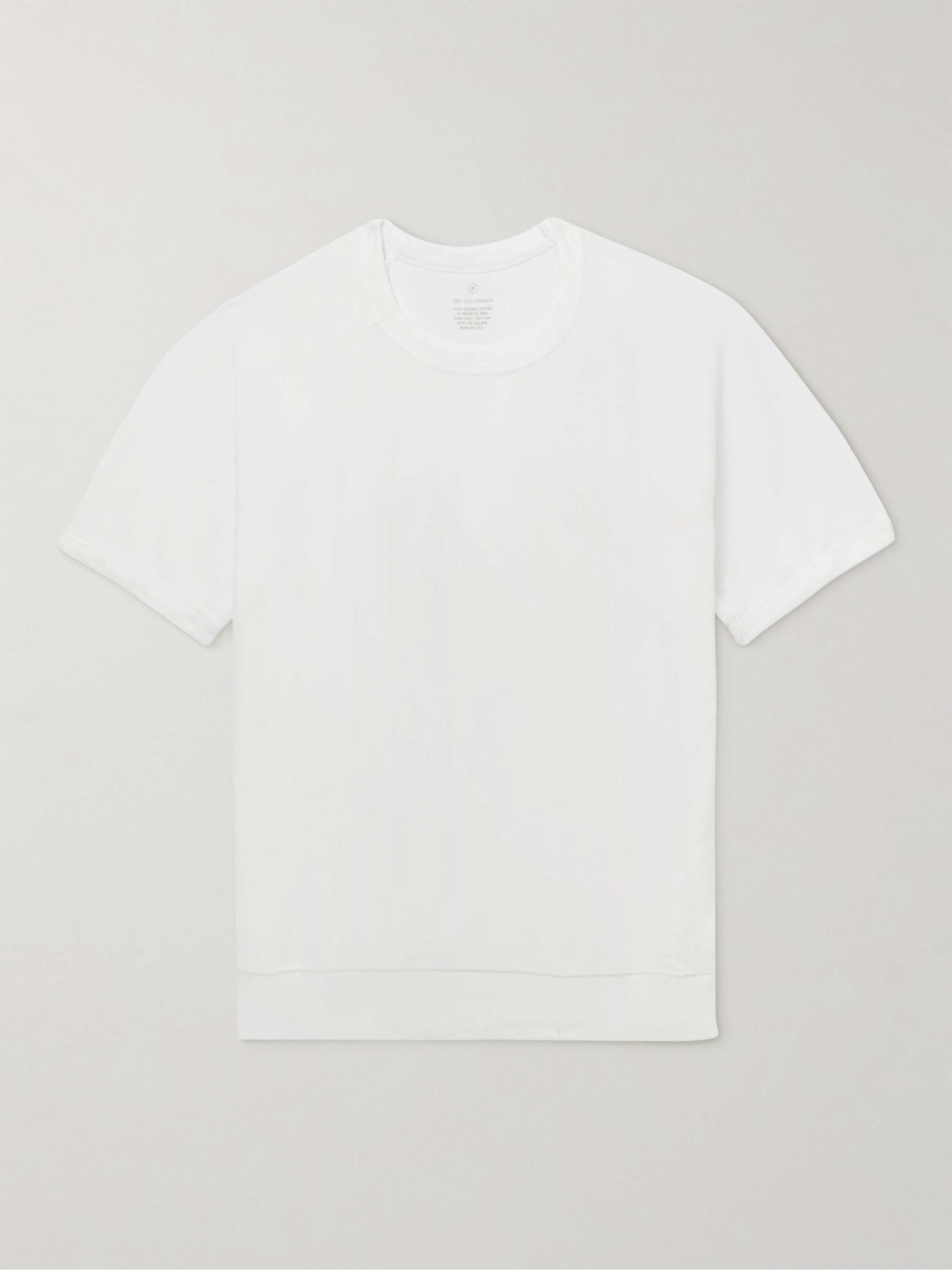 SAVE KHAKI UNITED Garment-Dyed Organic Cotton-Terry T-Shirt for Men ...
