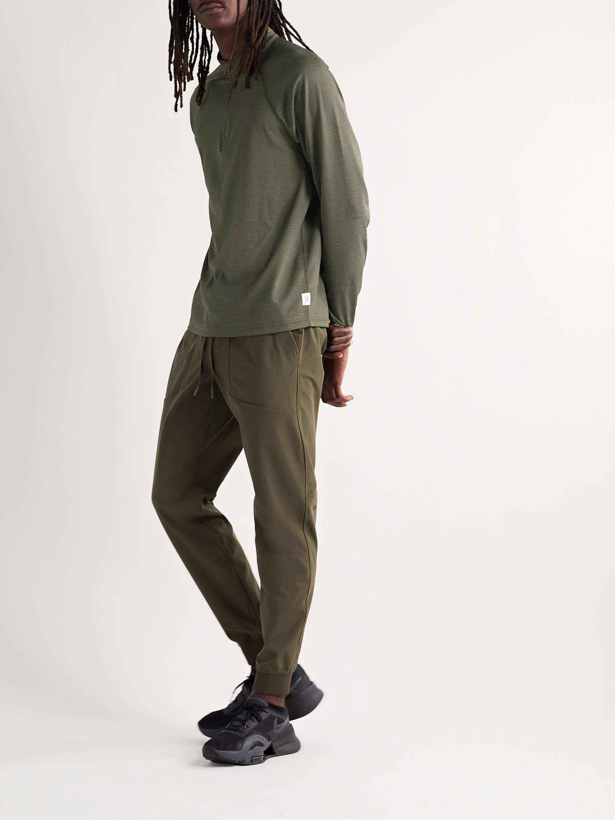 REIGNING CHAMP Solotex® Mesh Half-Zip Top