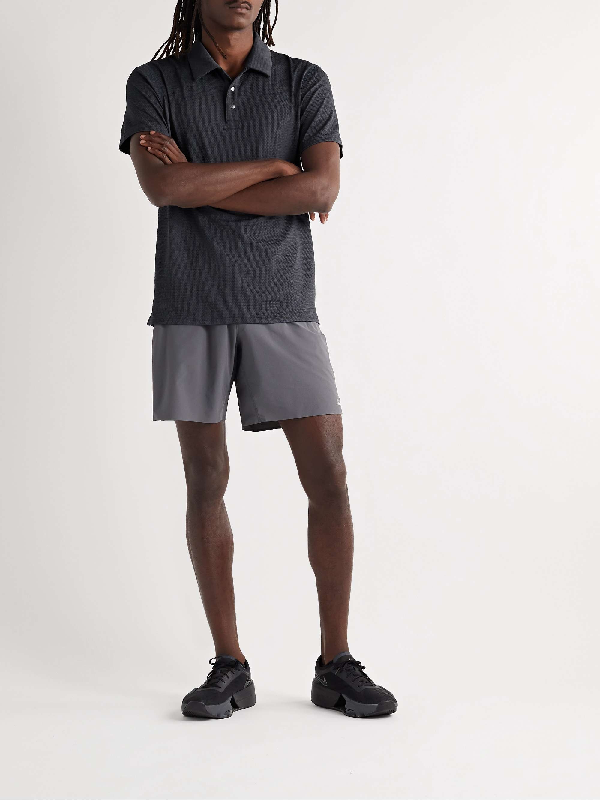 REIGNING CHAMP Solotex® Mesh Polo Shirt