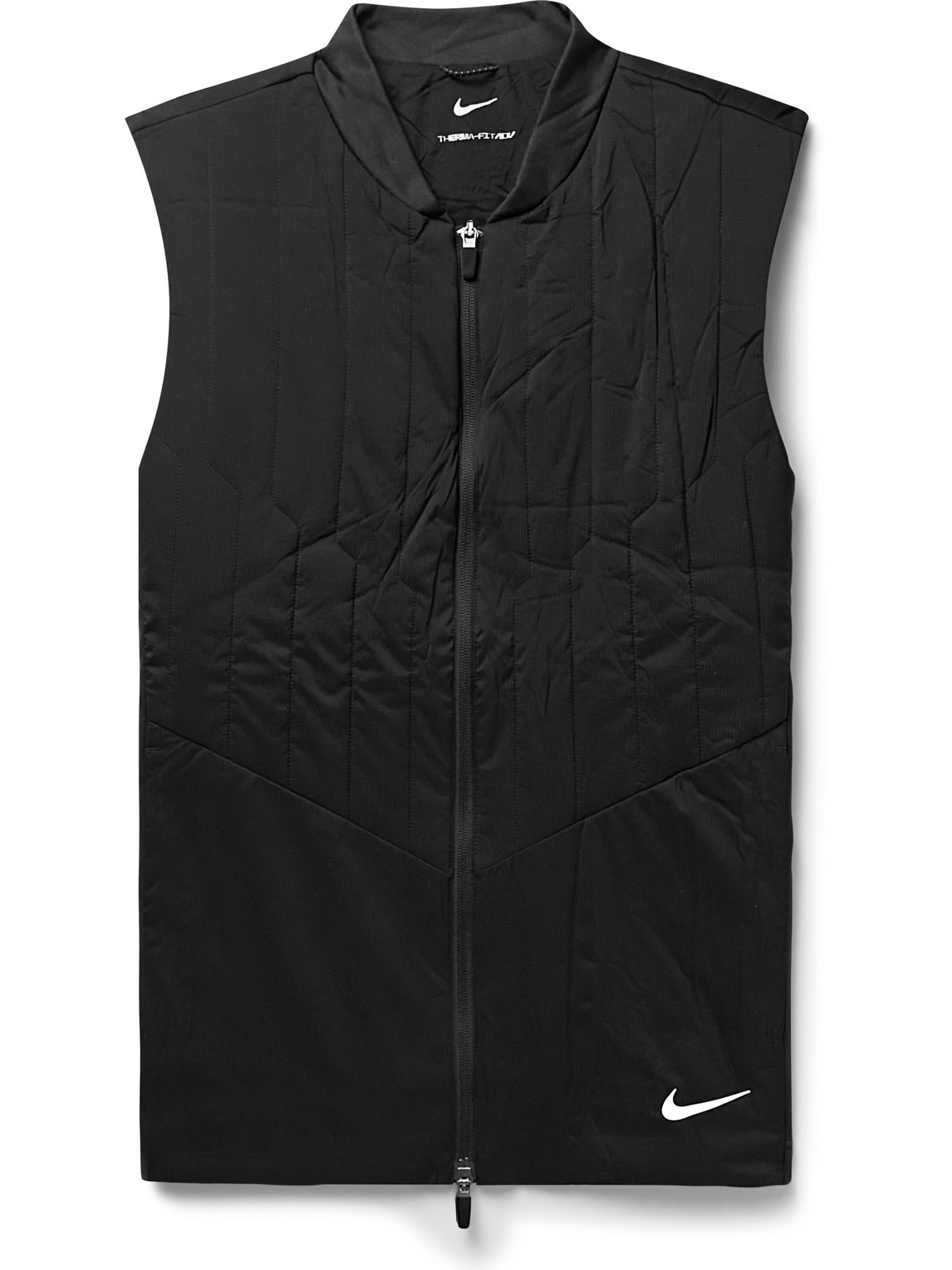 Nike Golf - Quilted Therma-FIT ADV Golf Gilet - Men - Black - M