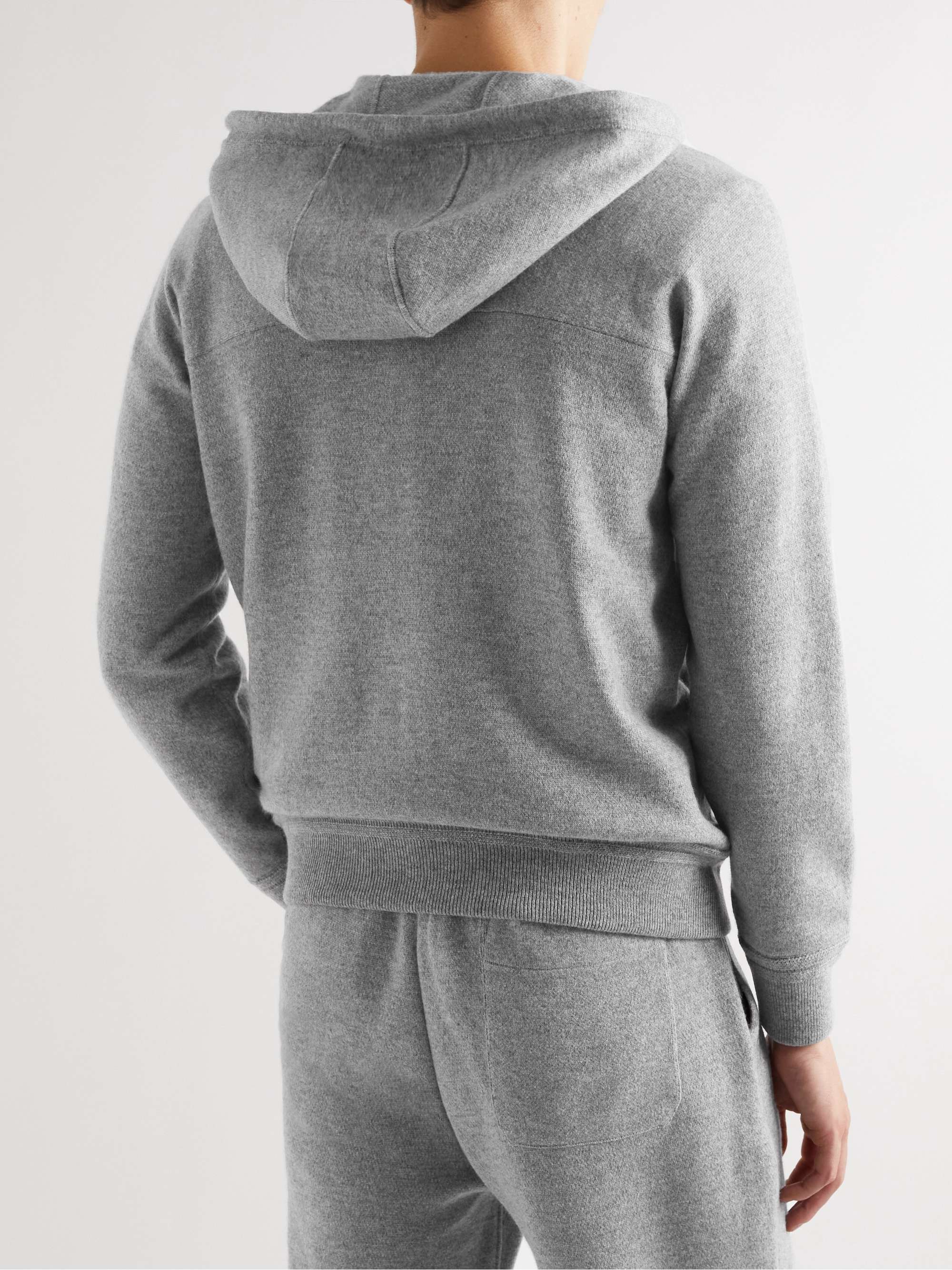 ZEGNA Cashmere Zip-Up Hoodie