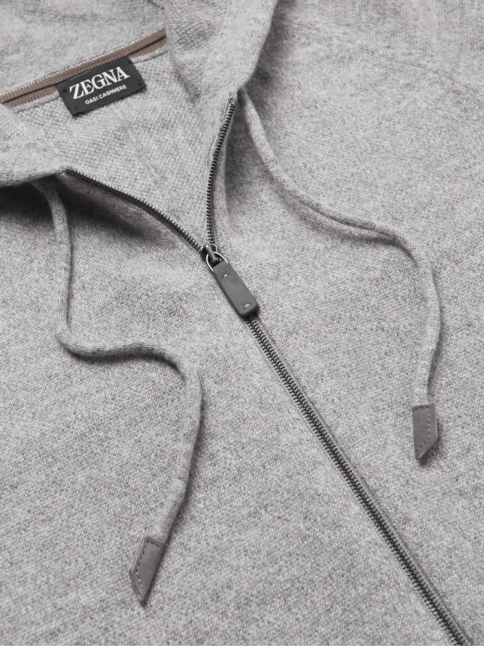ZEGNA Cashmere Zip-Up Hoodie