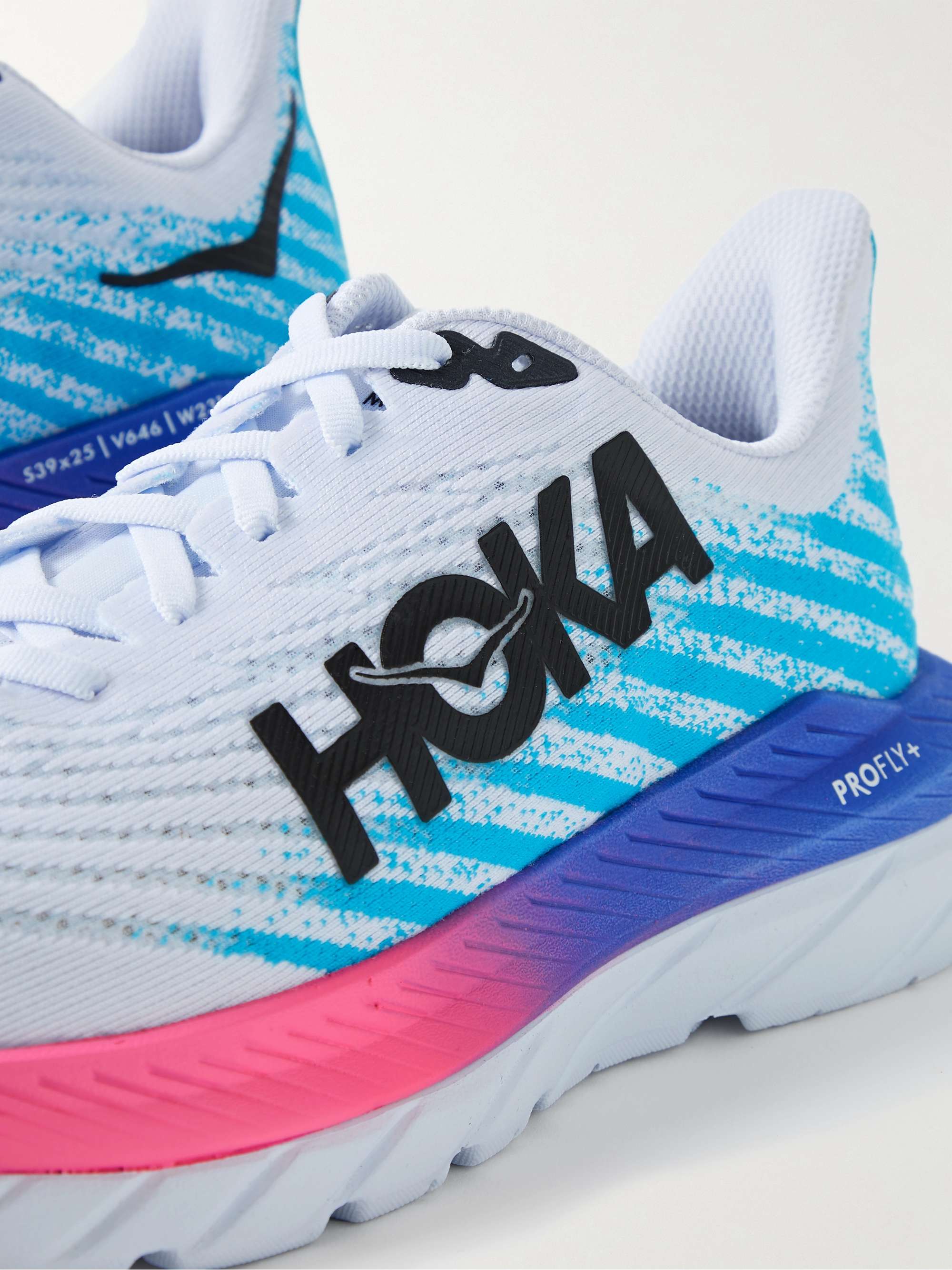 HOKA ONE ONE Mach 5 Rubber-Trimmed Mesh Sneakers