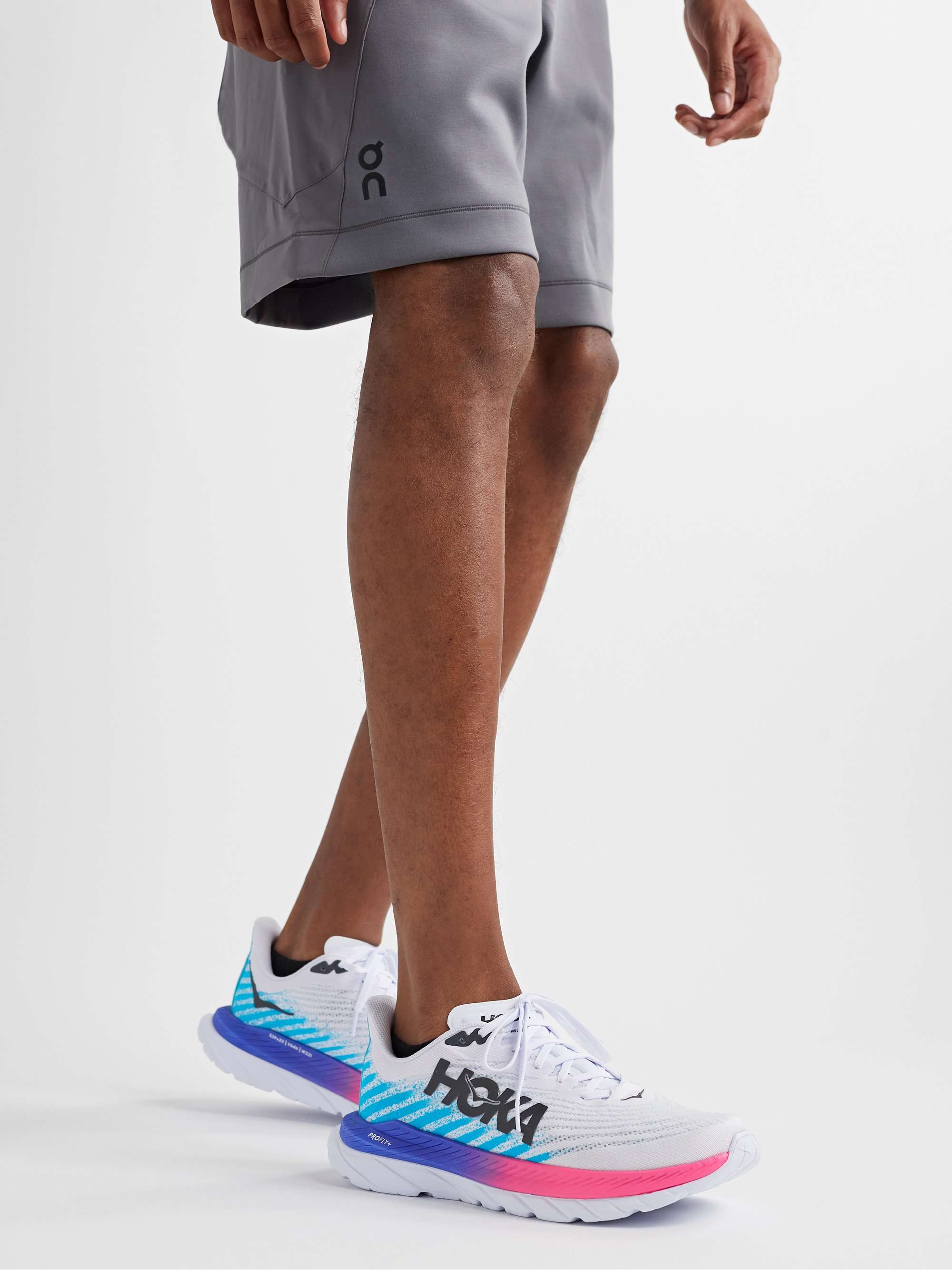 HOKA ONE ONE Mach 5 Rubber-Trimmed Mesh Sneakers