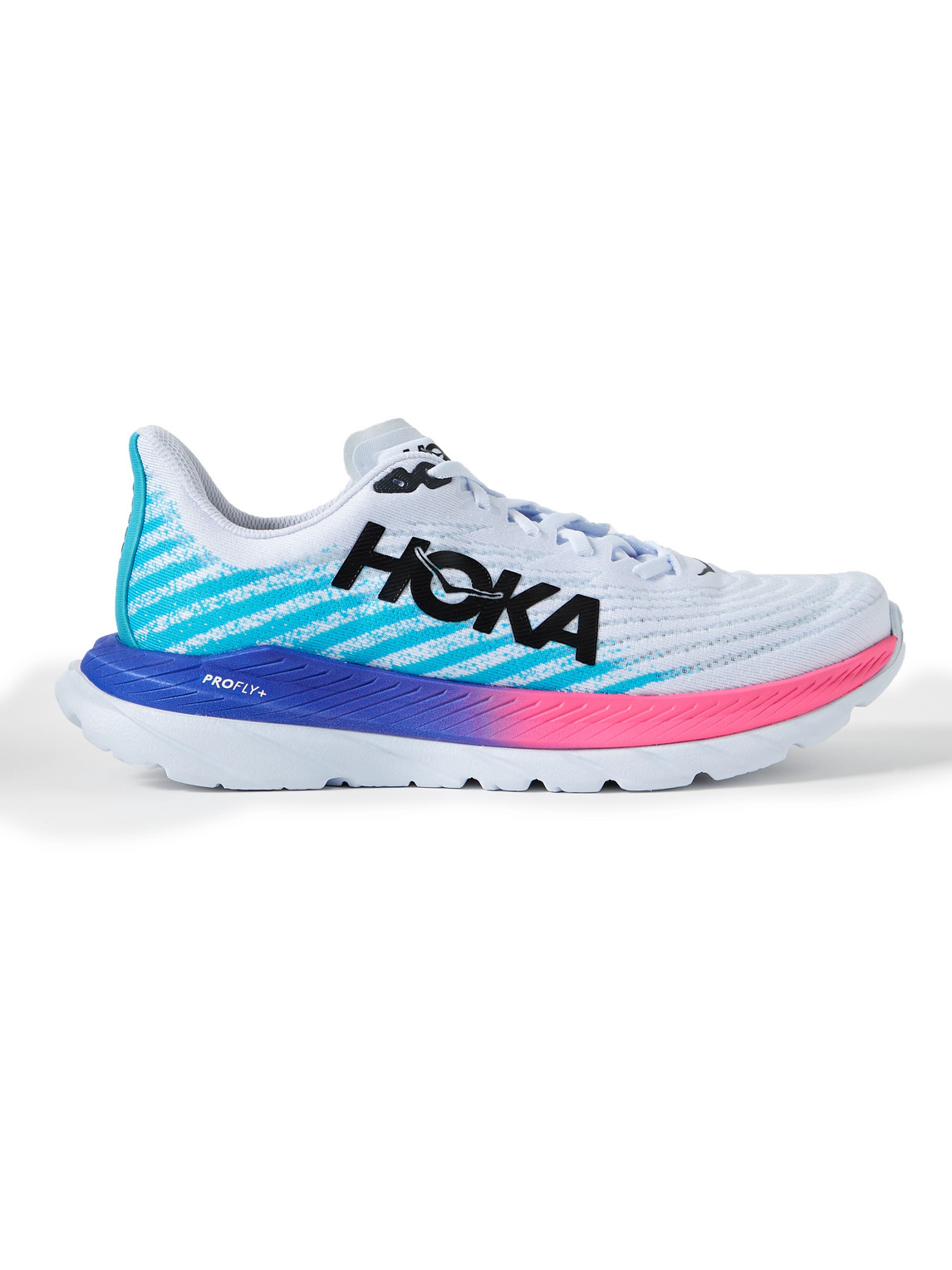 HOKA ONE ONE MACH 5 RUBBER-TRIMMED MESH SNEAKERS